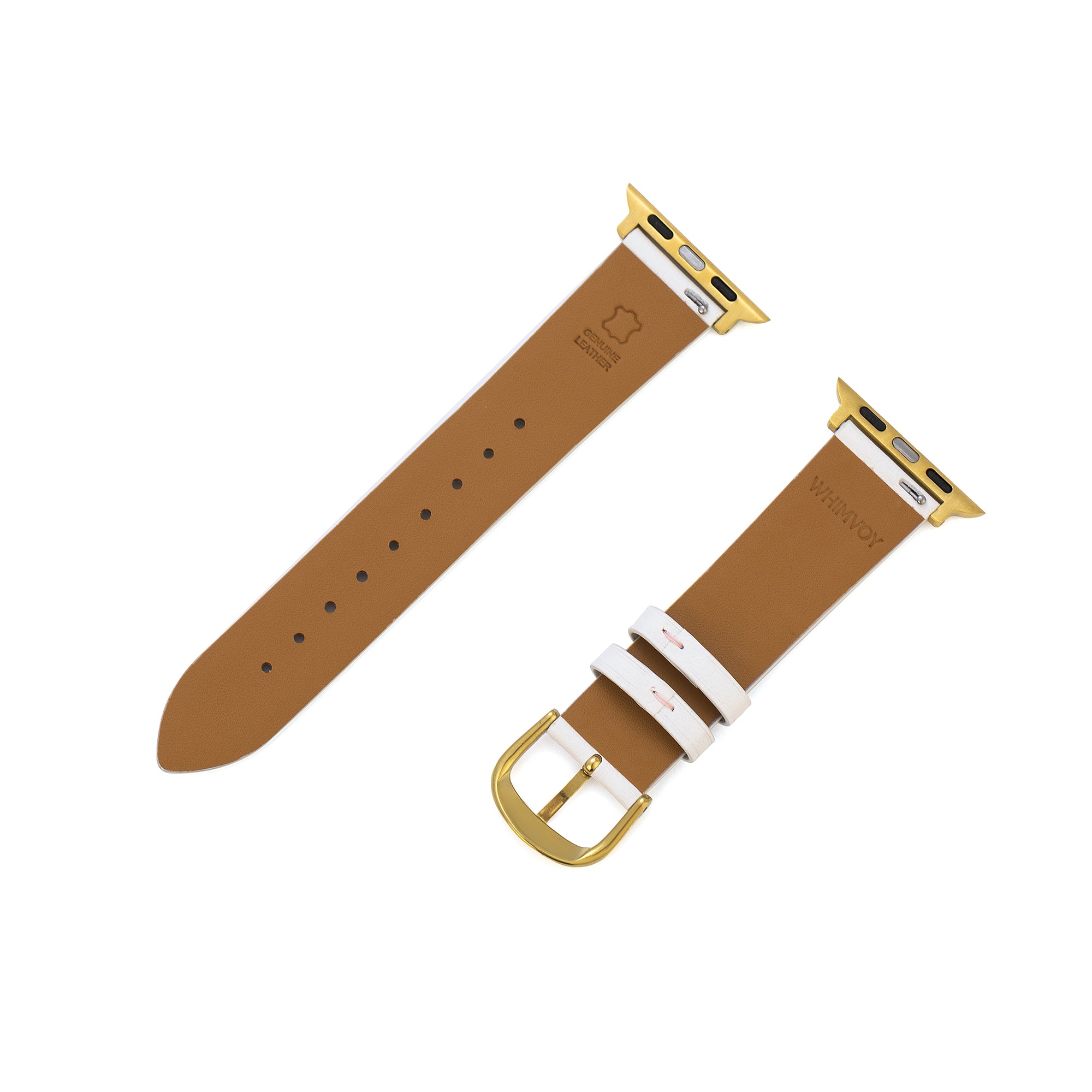 Unisex Stitching Leather Watch Band for Apple Watch