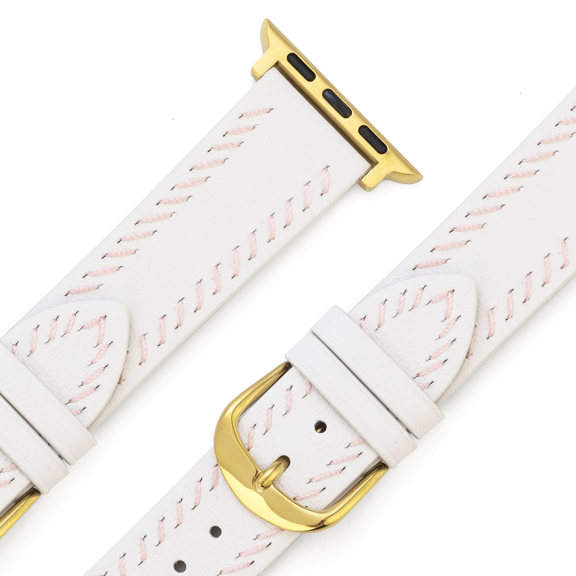 Unisex Stitching Leather Watch Band for Apple Watch