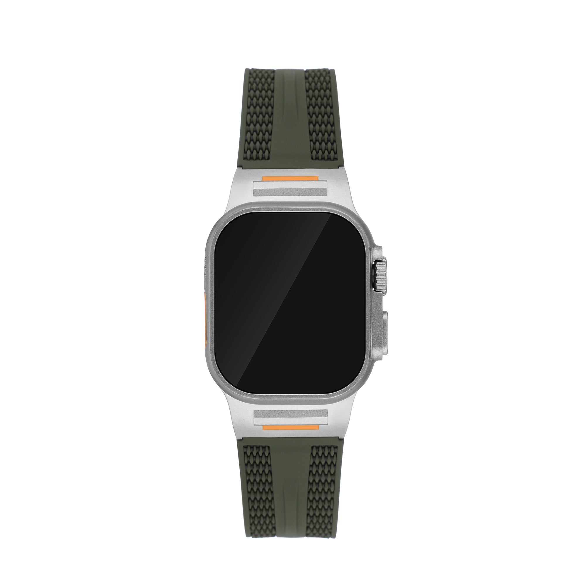 メンズテクスチャードシリコンウォッチバンド