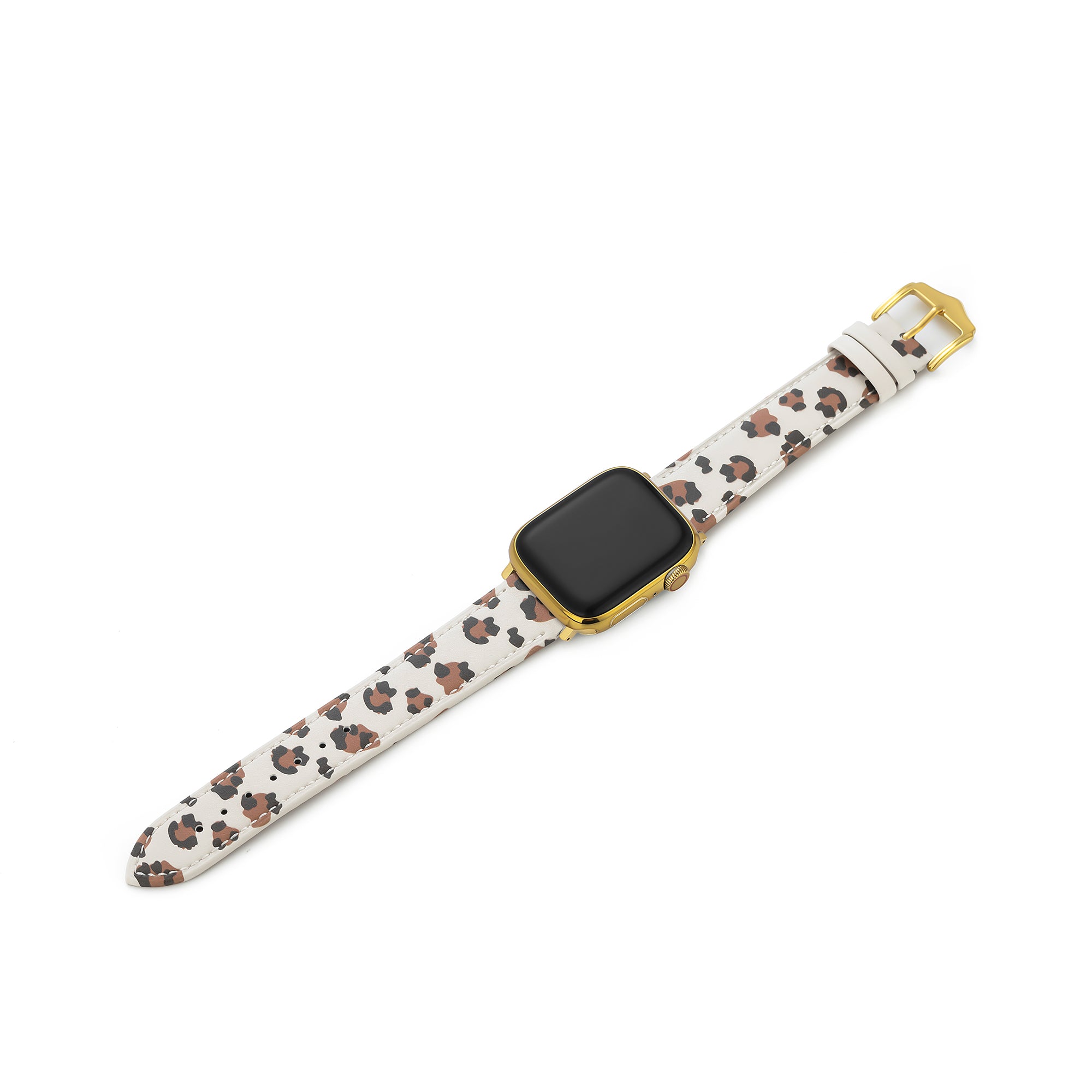 Women's Leopard Print Leather Watch Band for Apple Watch