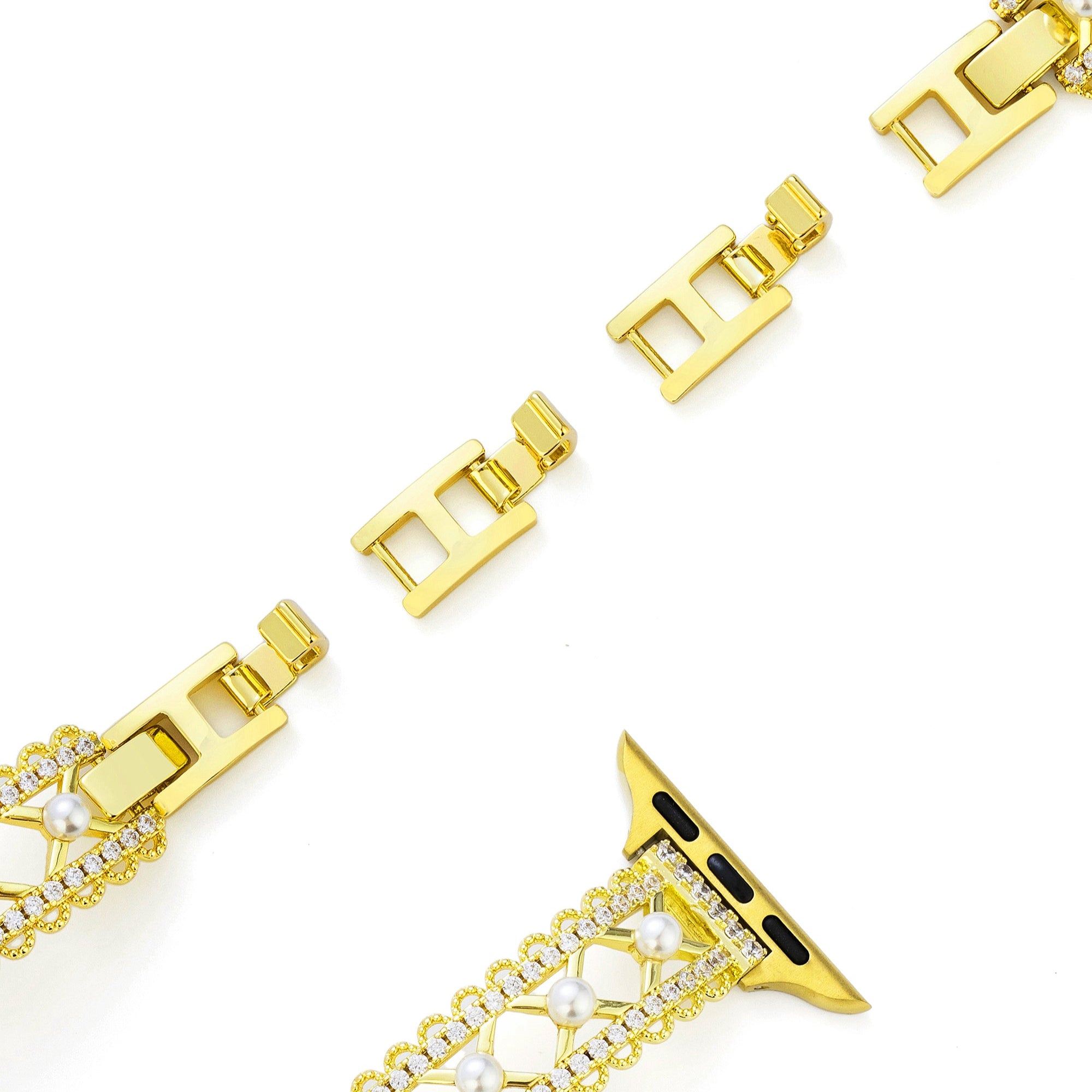 Women's Lace-Inspired Pearl Watch Band for Apple Watch