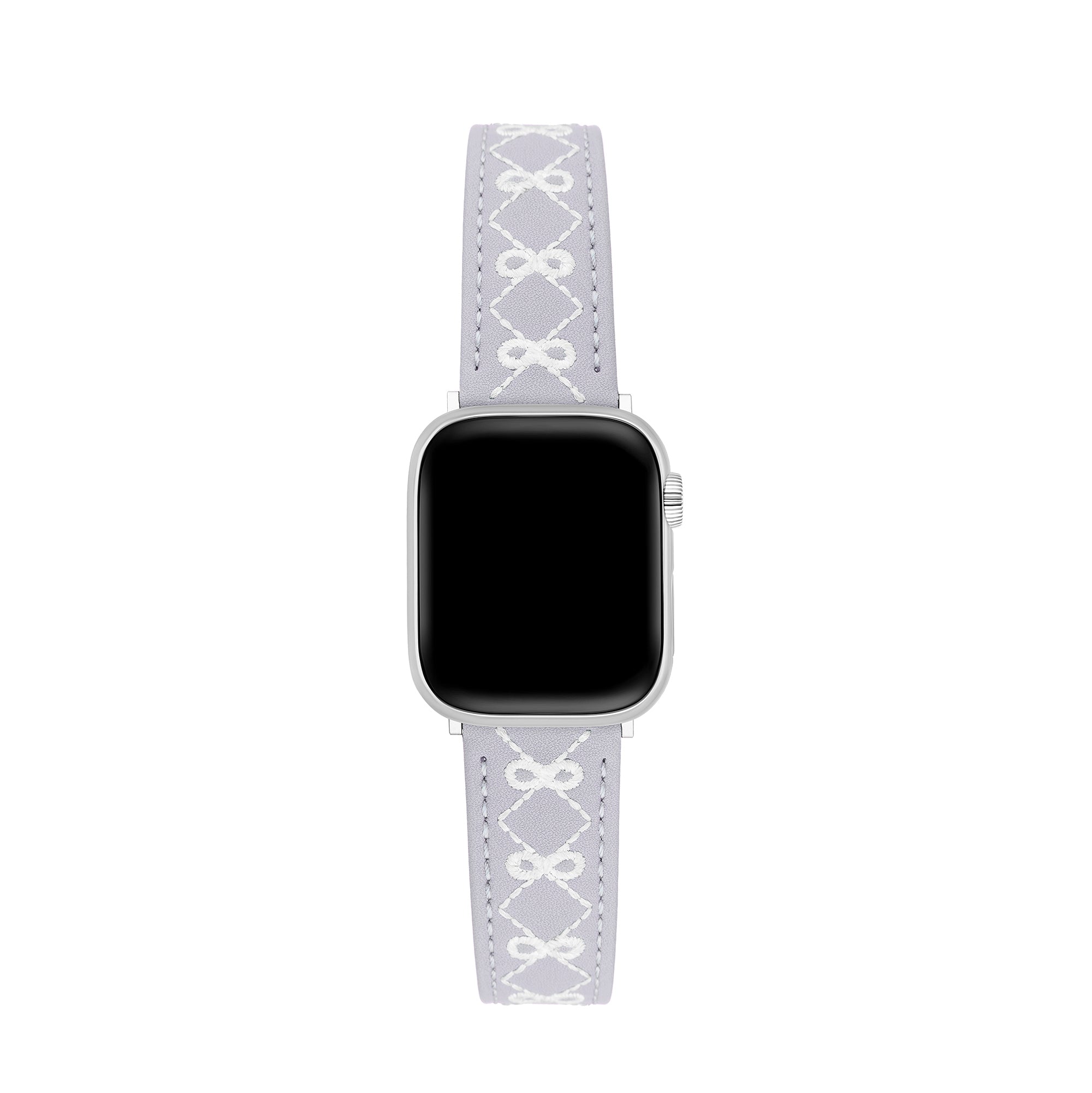 Besticktes Schleifenlederarmband für Apple Watch