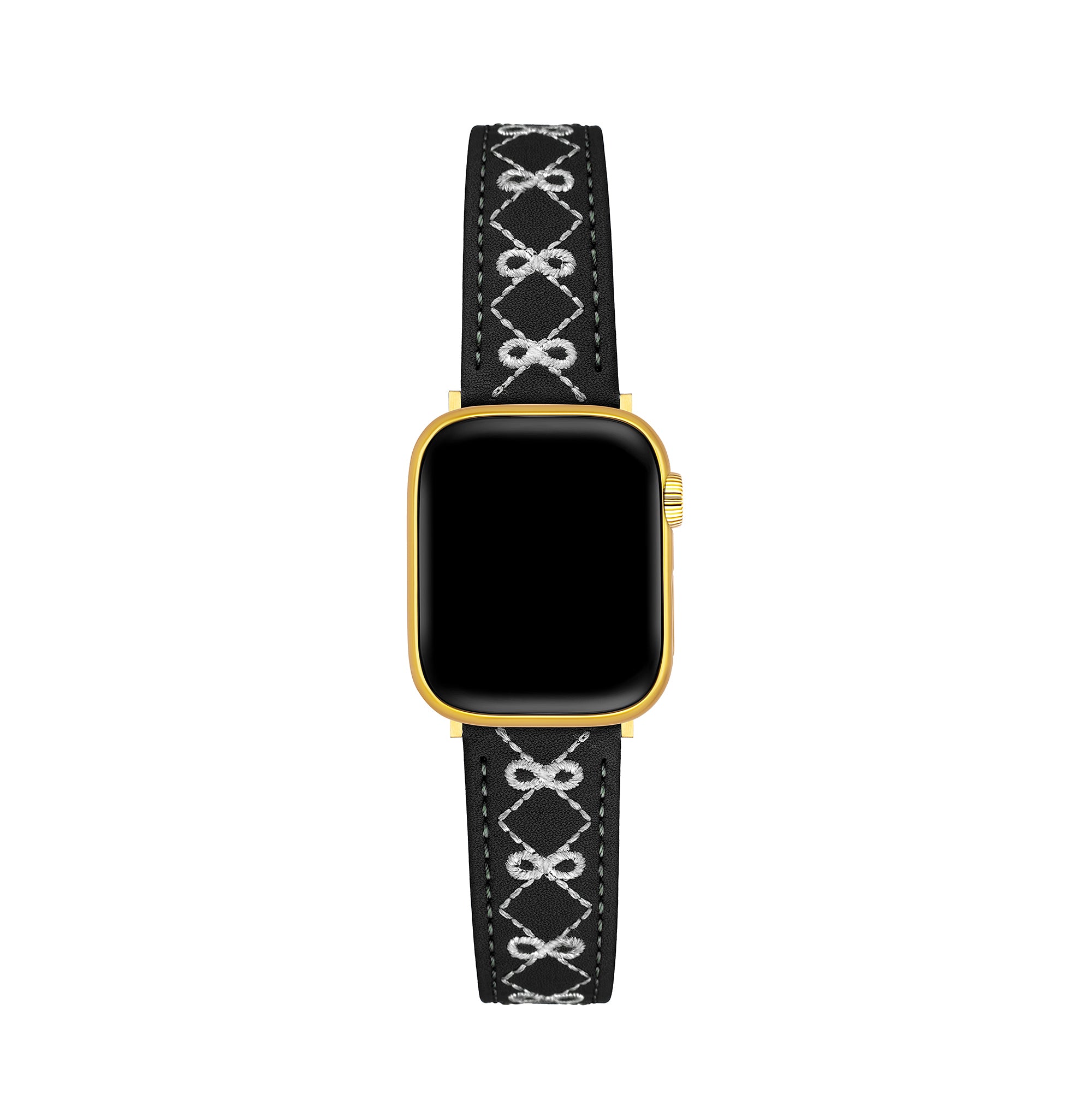 Besticktes Schleifen-Lederarmband für Galaxy