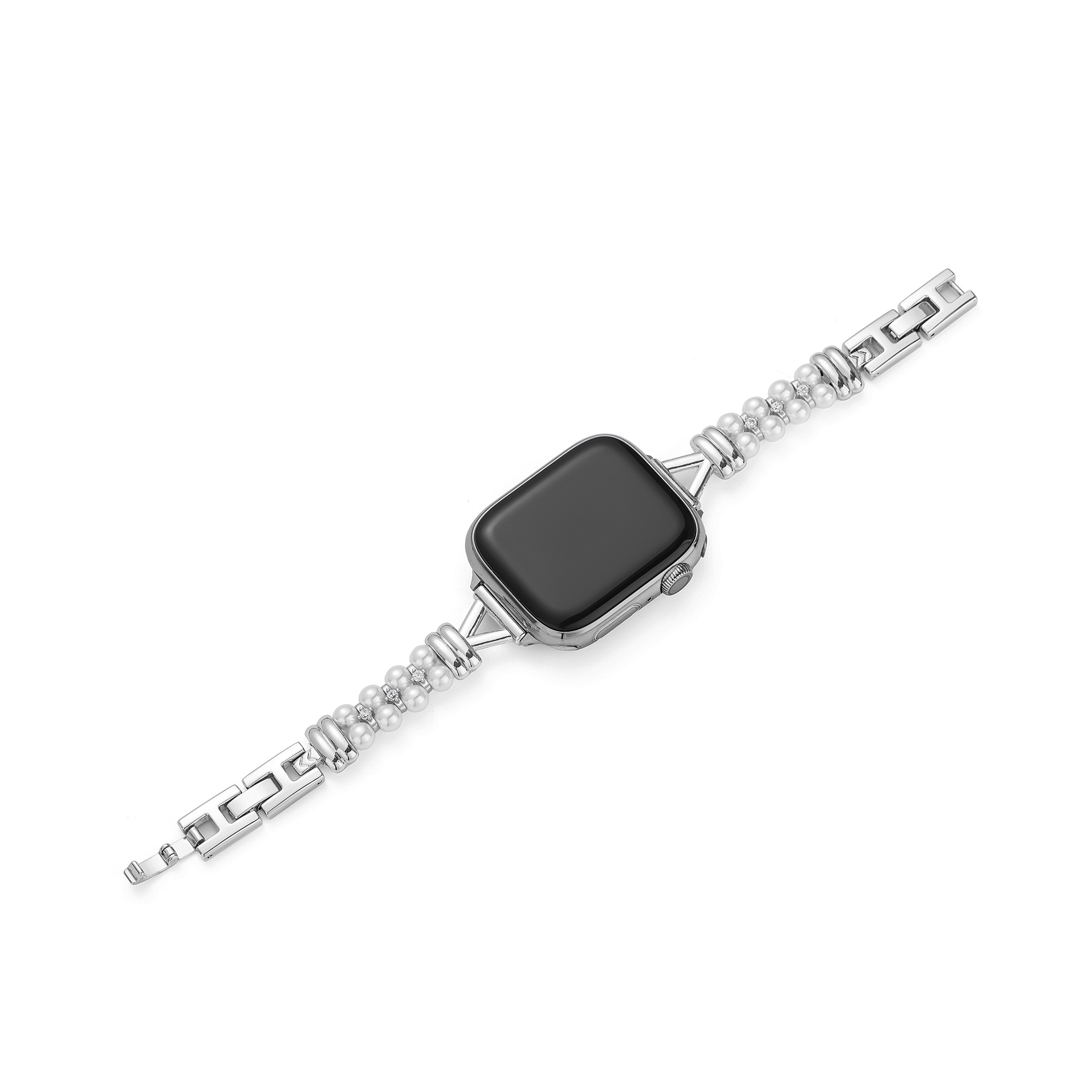 Women's Pearly Metal Watch Band for Apple Watch