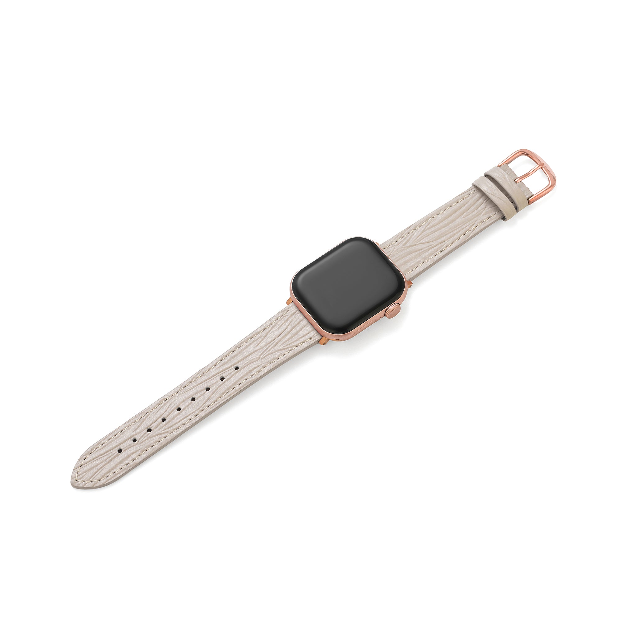Apple Watch用レディースレトログレインレザーウォッチバンド