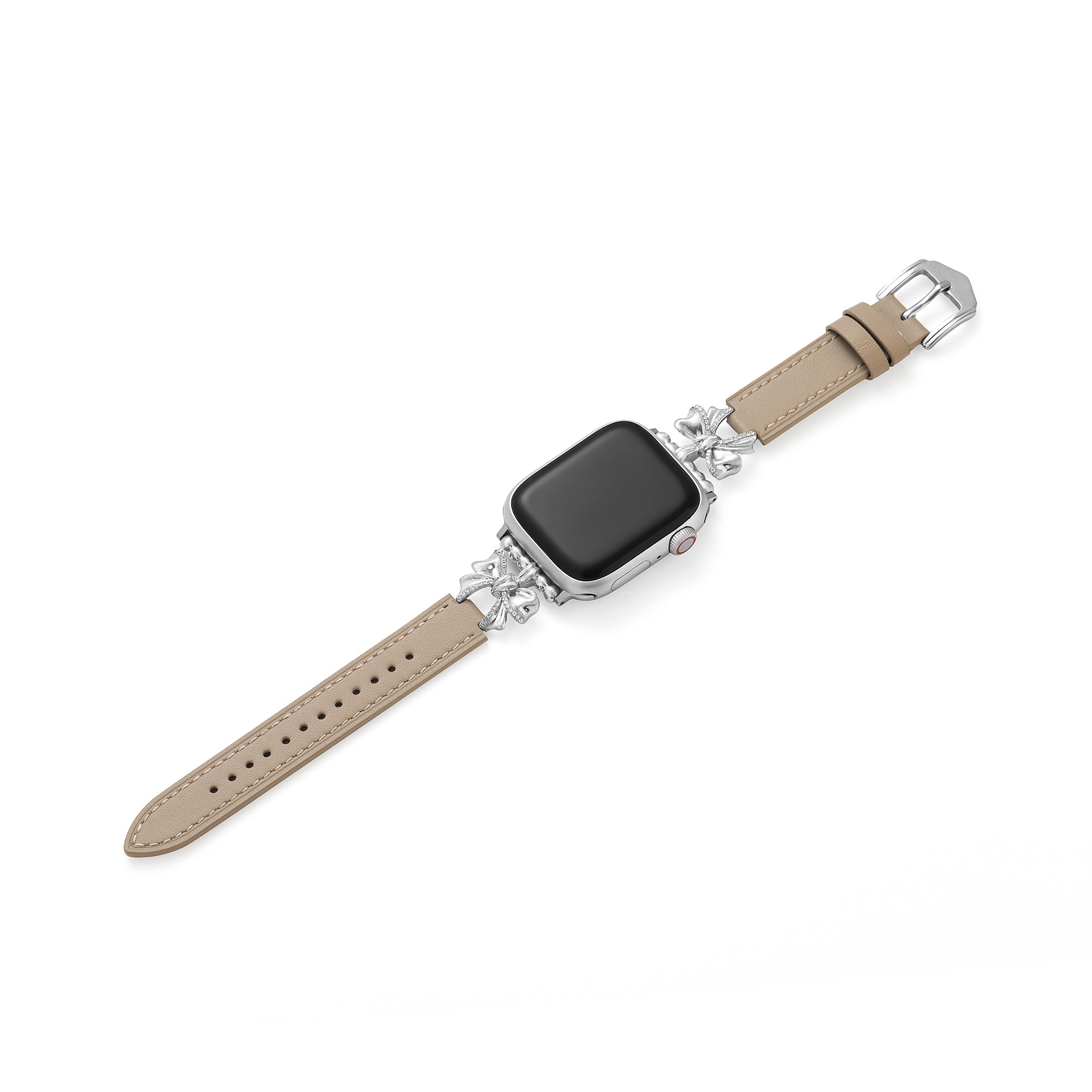 14ct Gold / Platinum Plated Bowknot Leather Watch Band for Galaxy