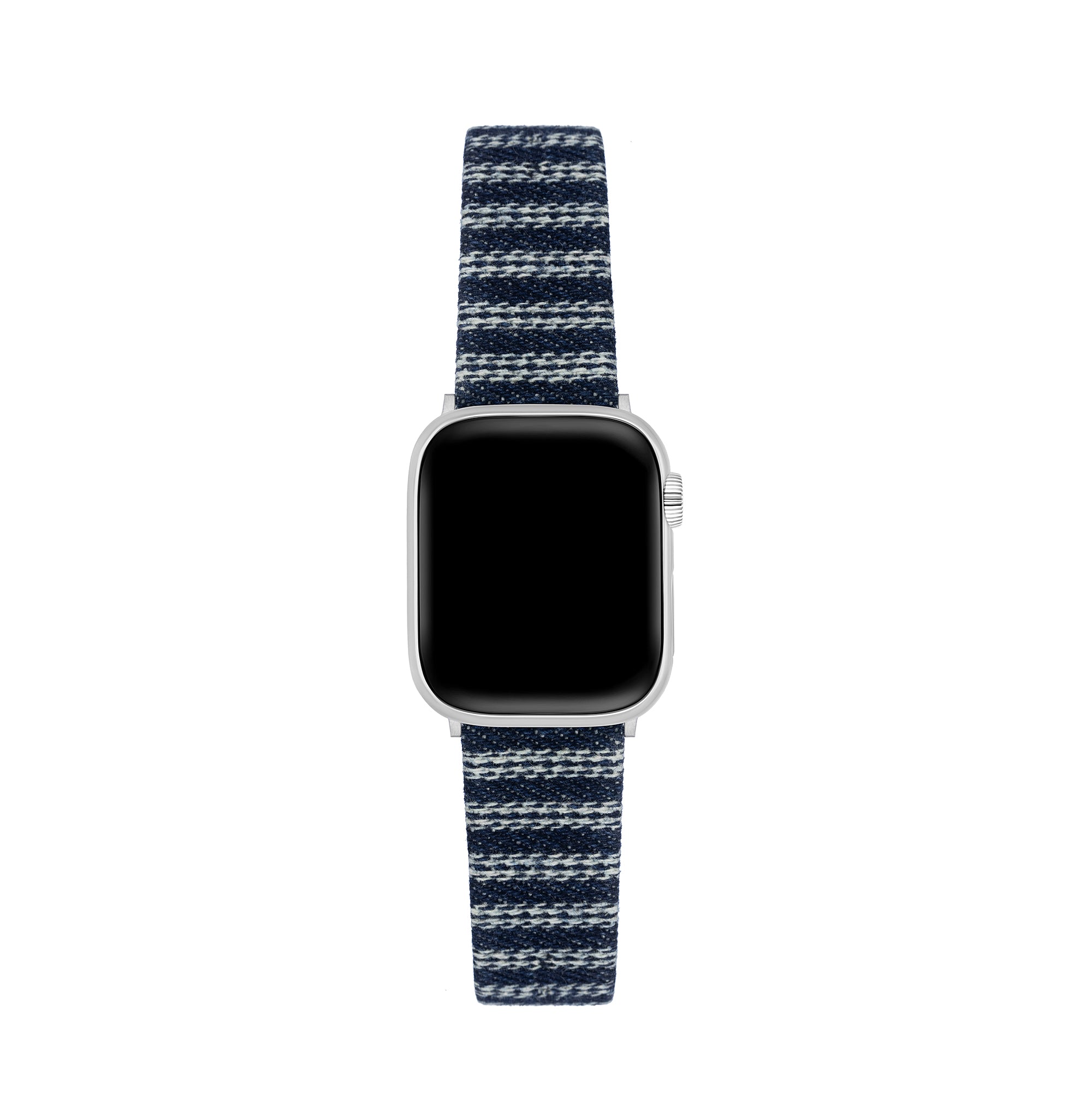 Women's Woven Stripe Leather Watch Band for Apple Watch