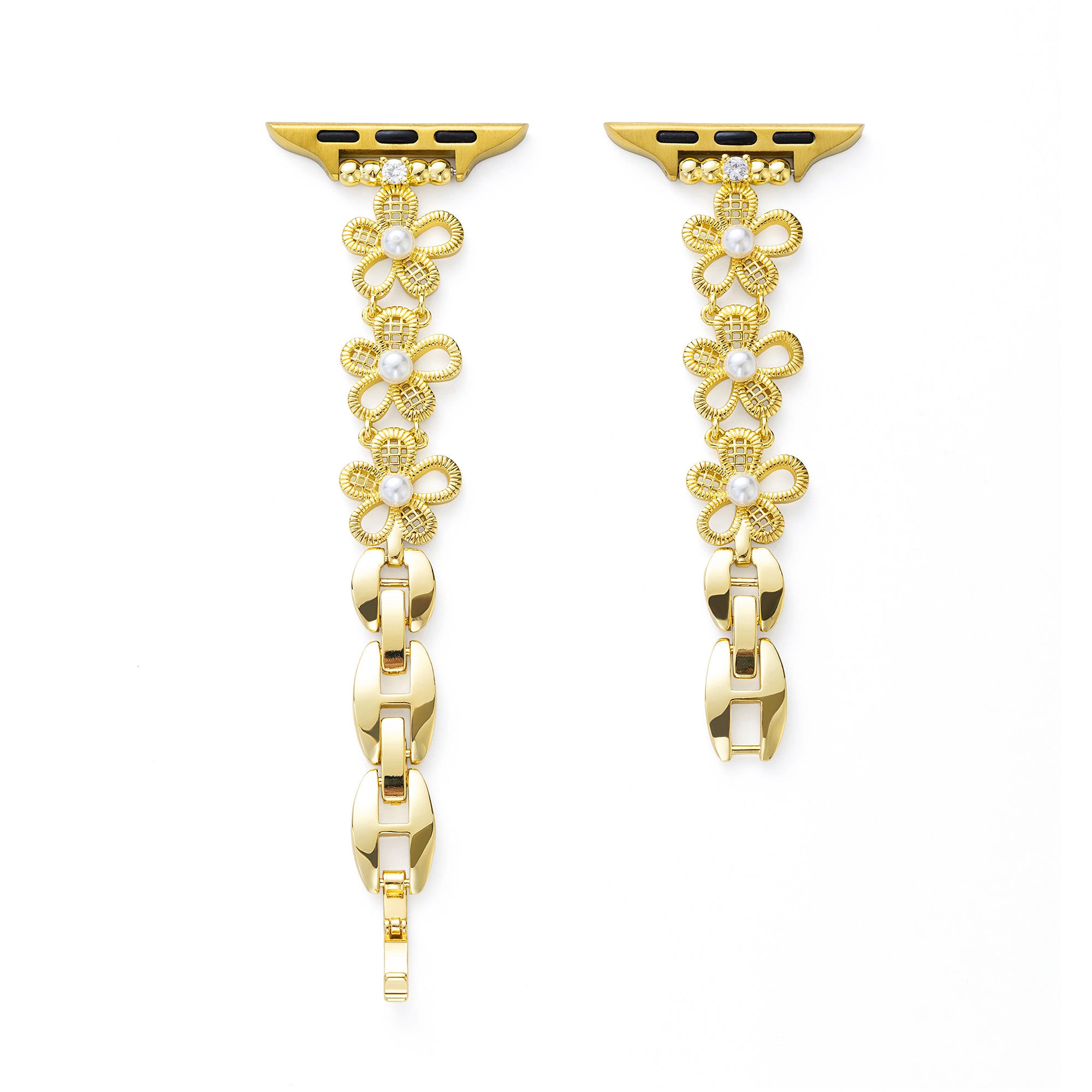 Women's Pearly Flower Copper Watch Band for Apple Watch