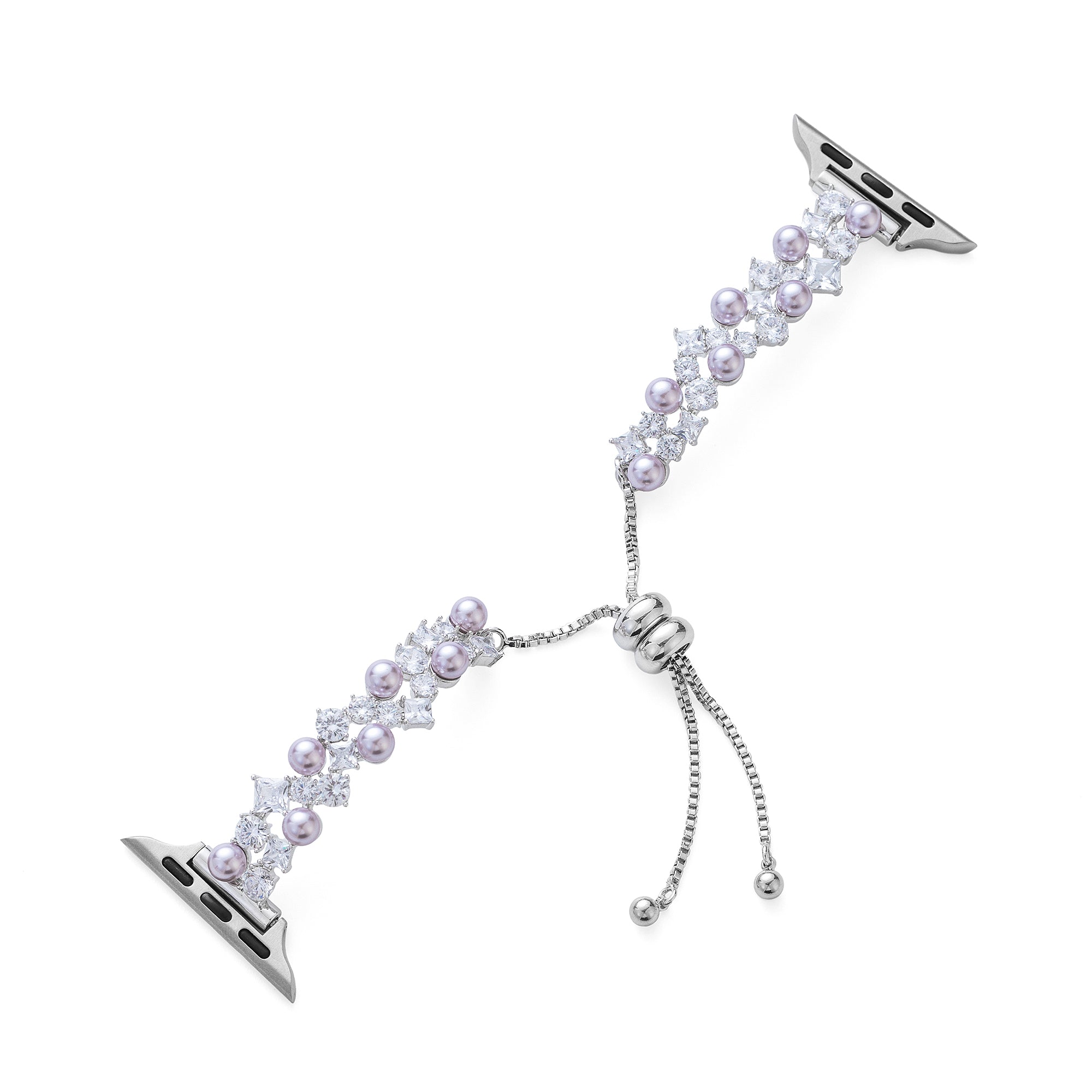 Platinum Plated Lavender Dream Watch Band for Apple Watch