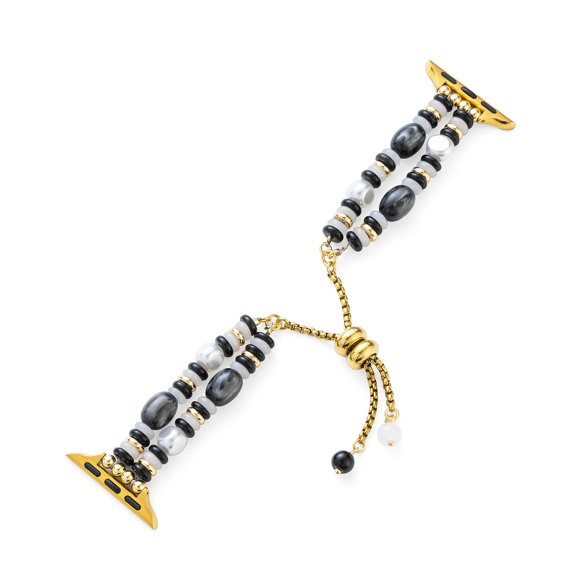 Harmonisches Armband aus Natursteinperlen für Fitbit