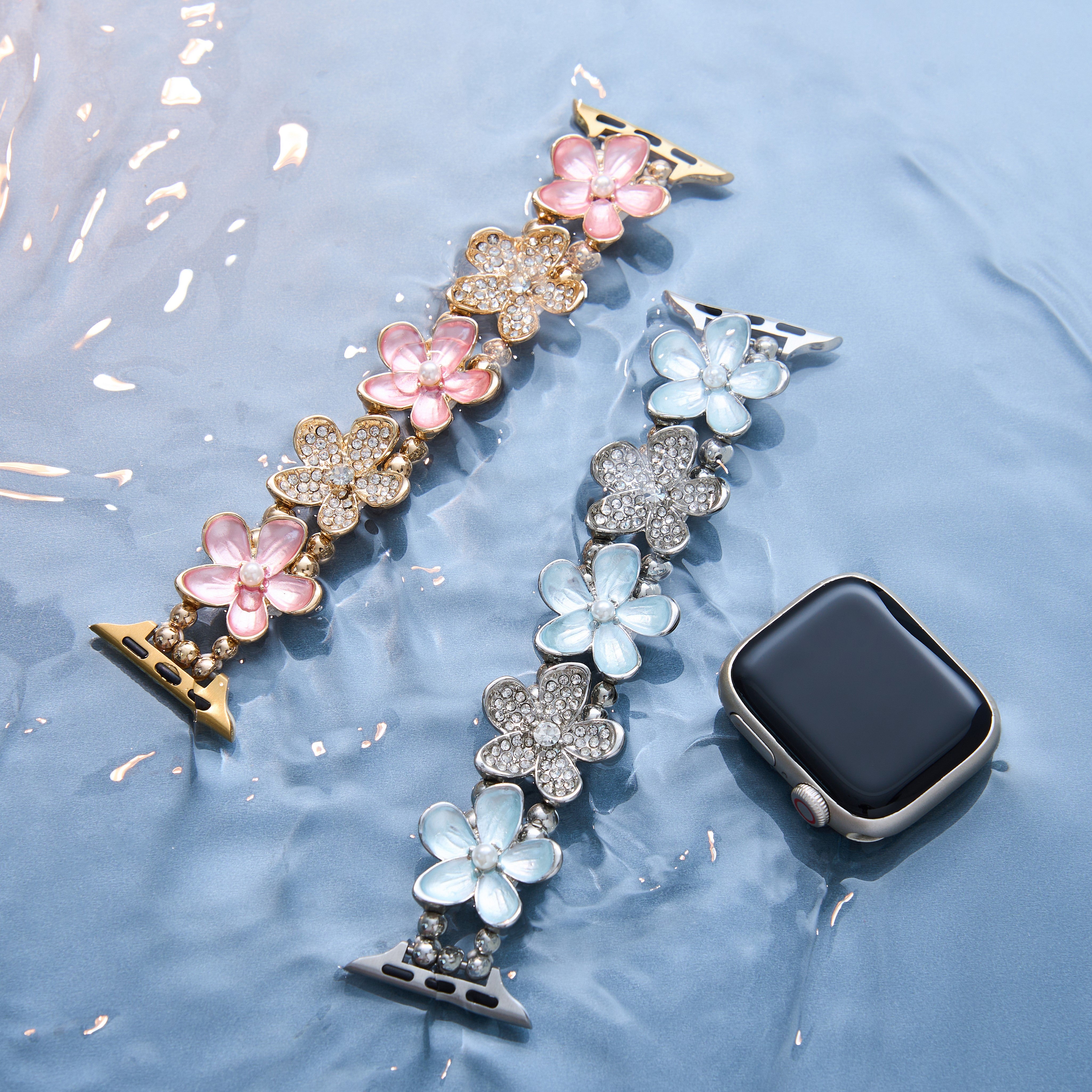 Blüten Elastisches Armband für die Apple Watch