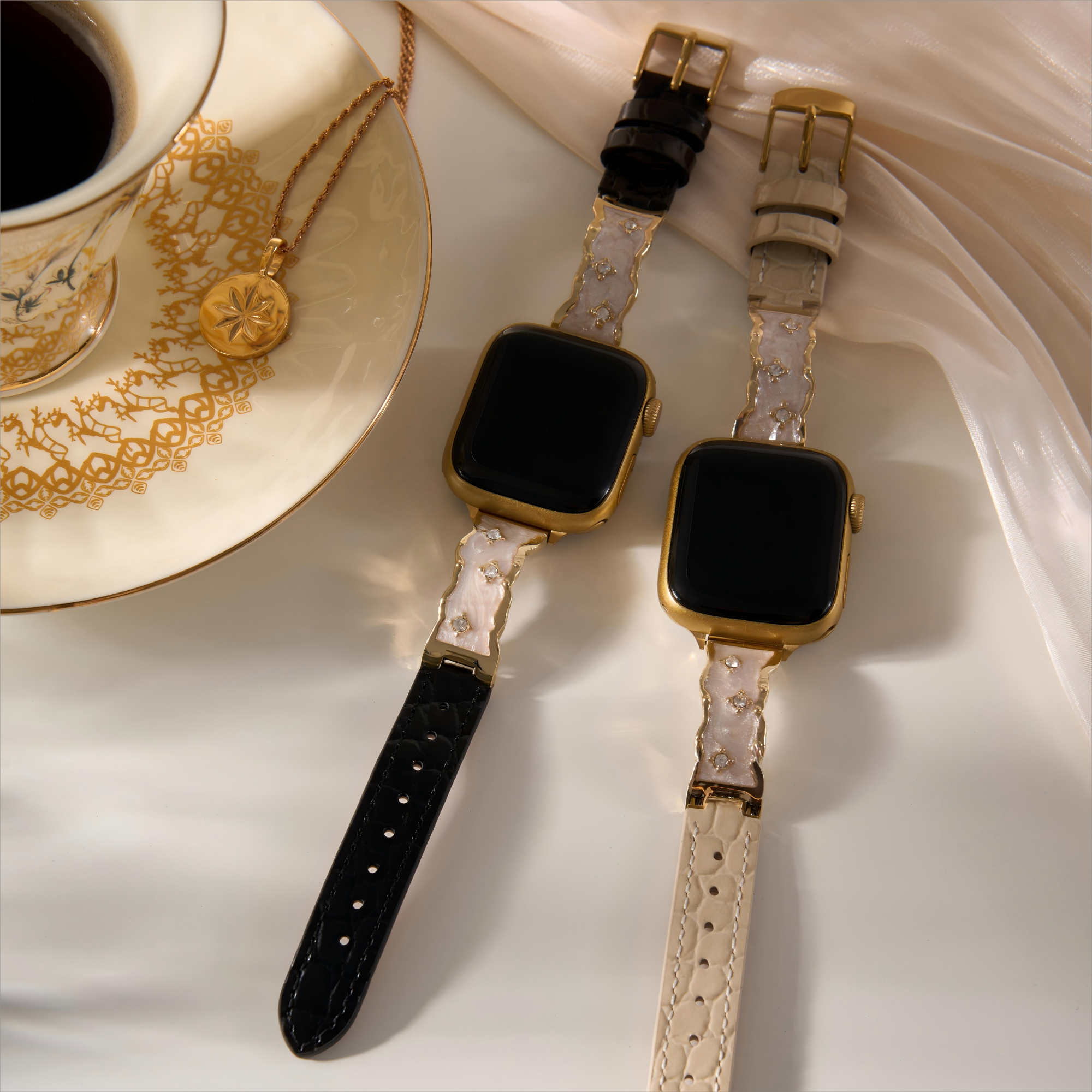 Himmlisches Lederarmband für Garmin