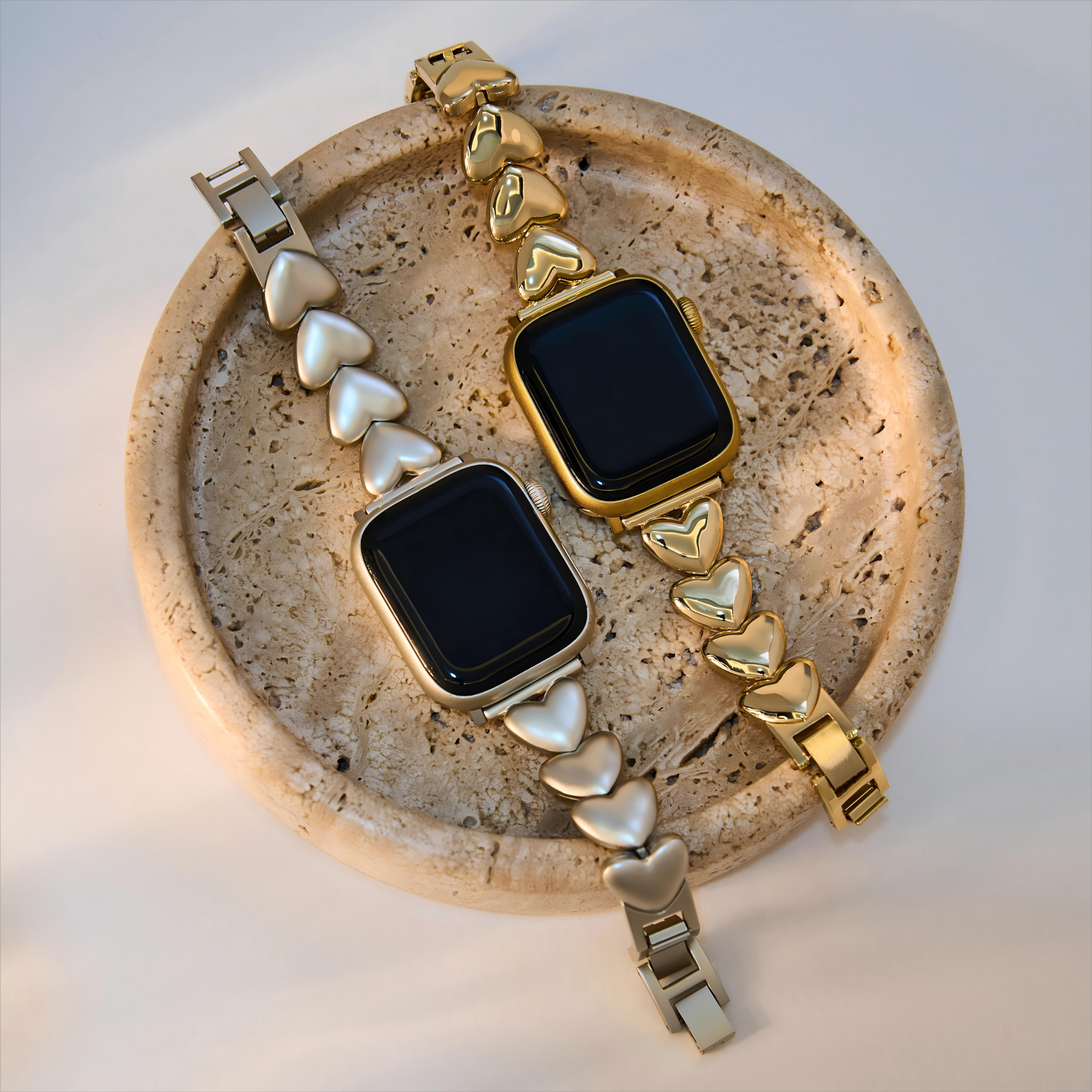 Apple Watch用ポリッシュラブメタルウォッチバンド