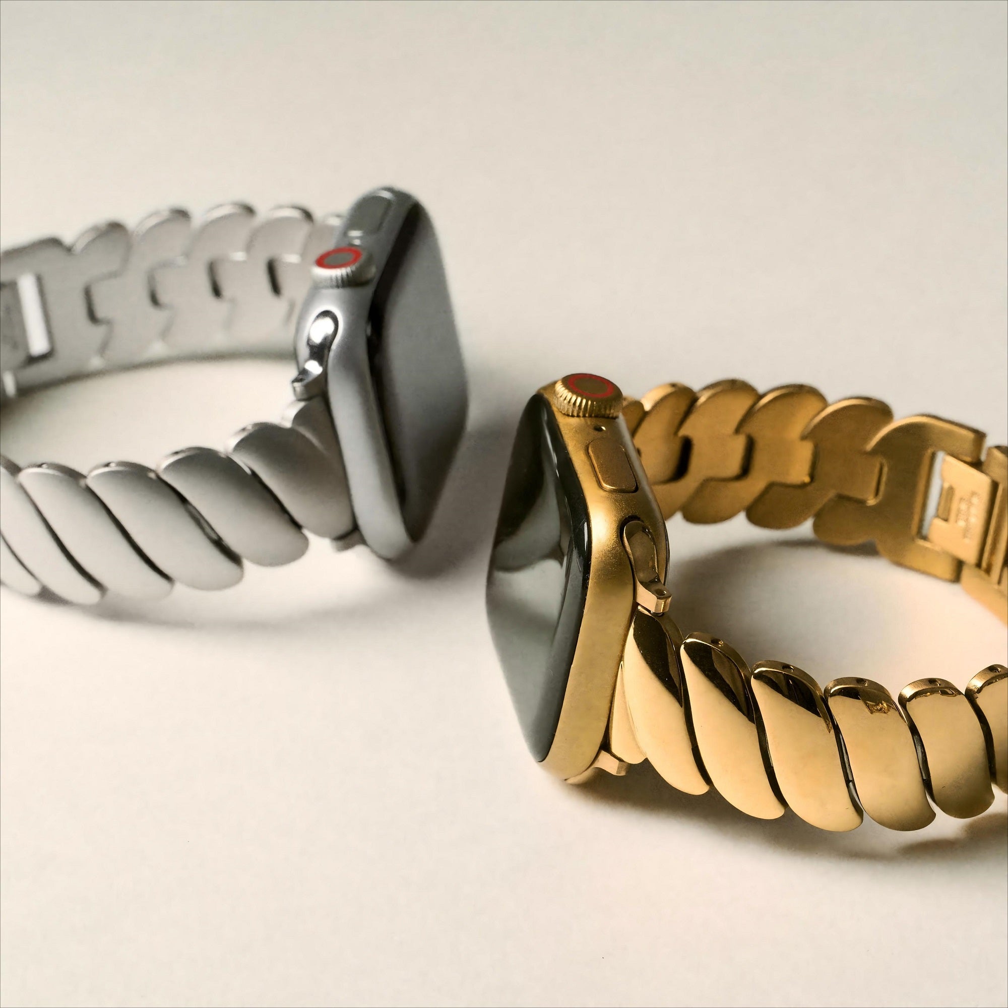 Wavy Stainless Steel Watch Band for Apple Watch