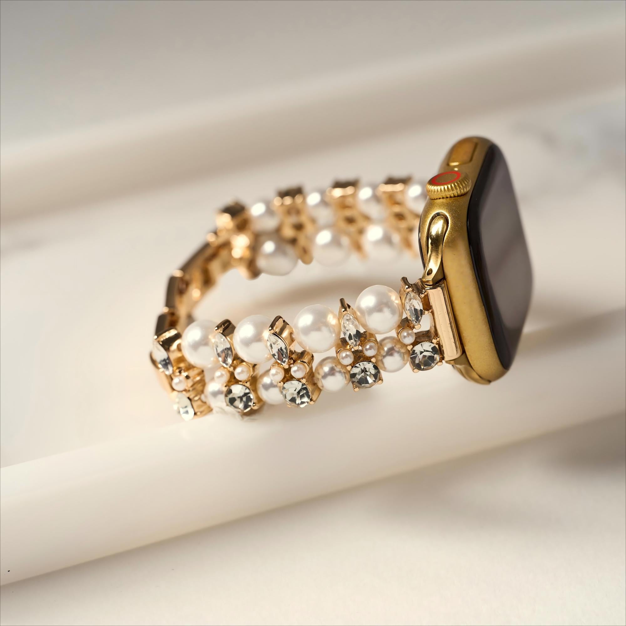 Women's Pearly Crystal Watch Band for Fitbit