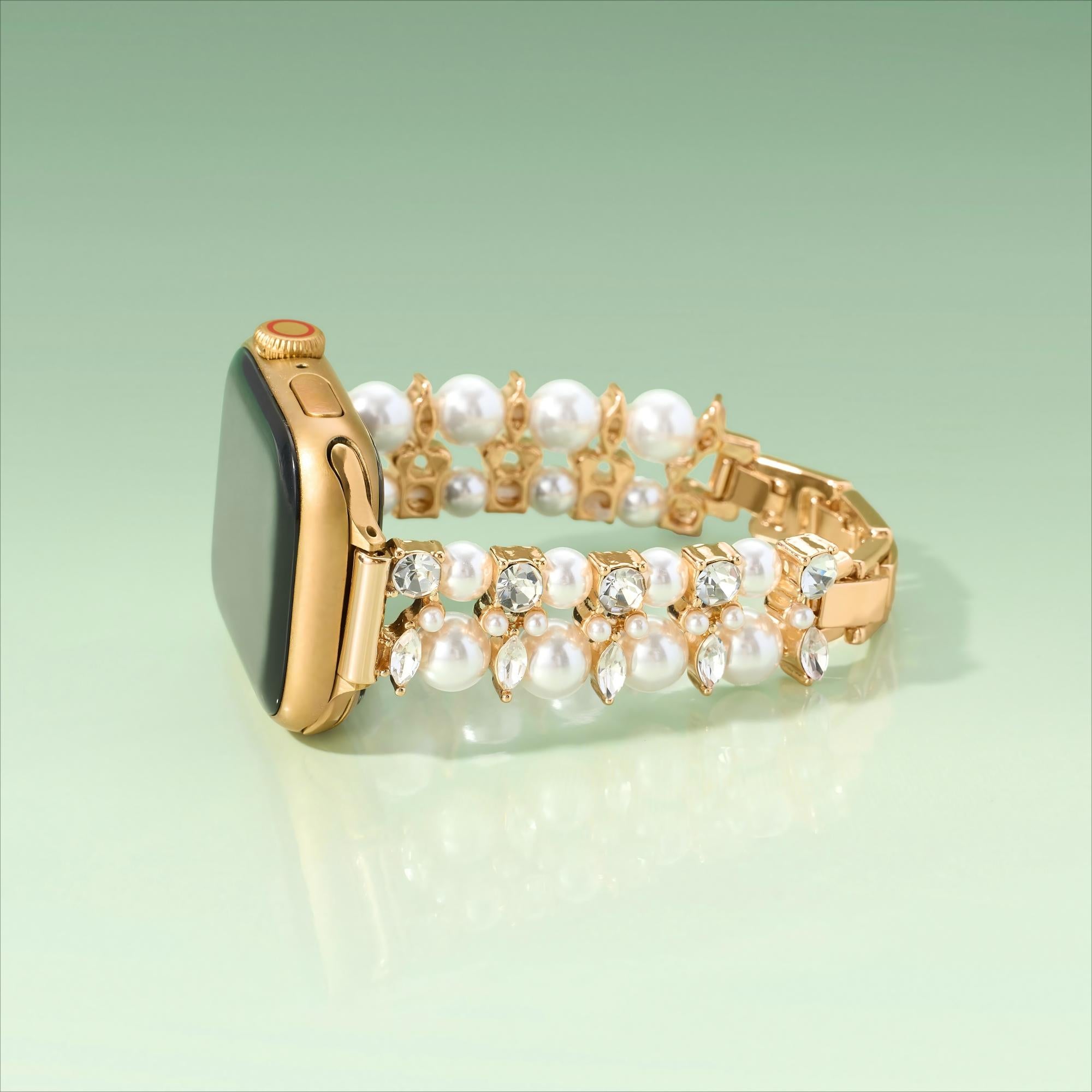 Women's Pearly Crystal Watch Band for Fitbit