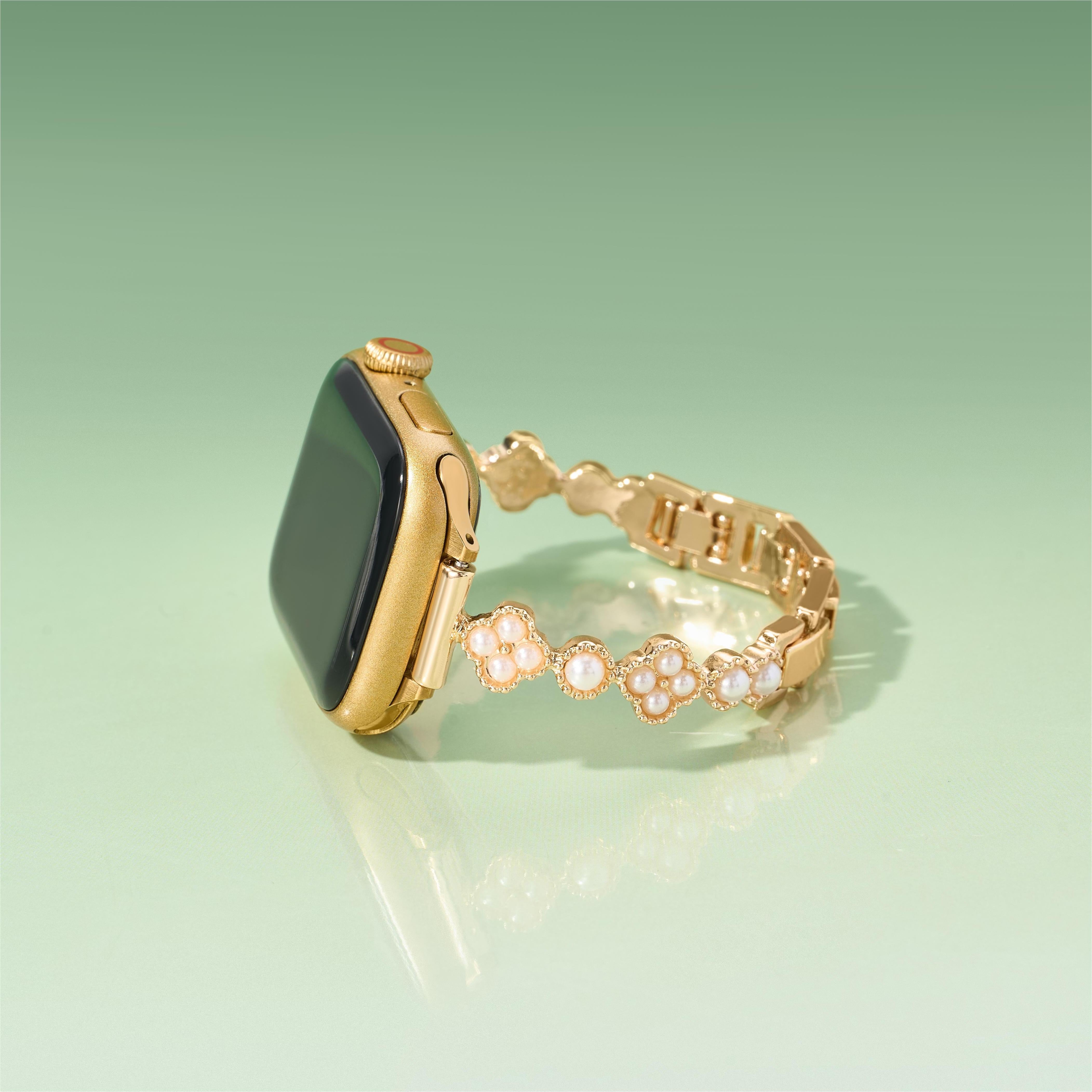 Women's Pearl Floral Watch Band for Galaxy