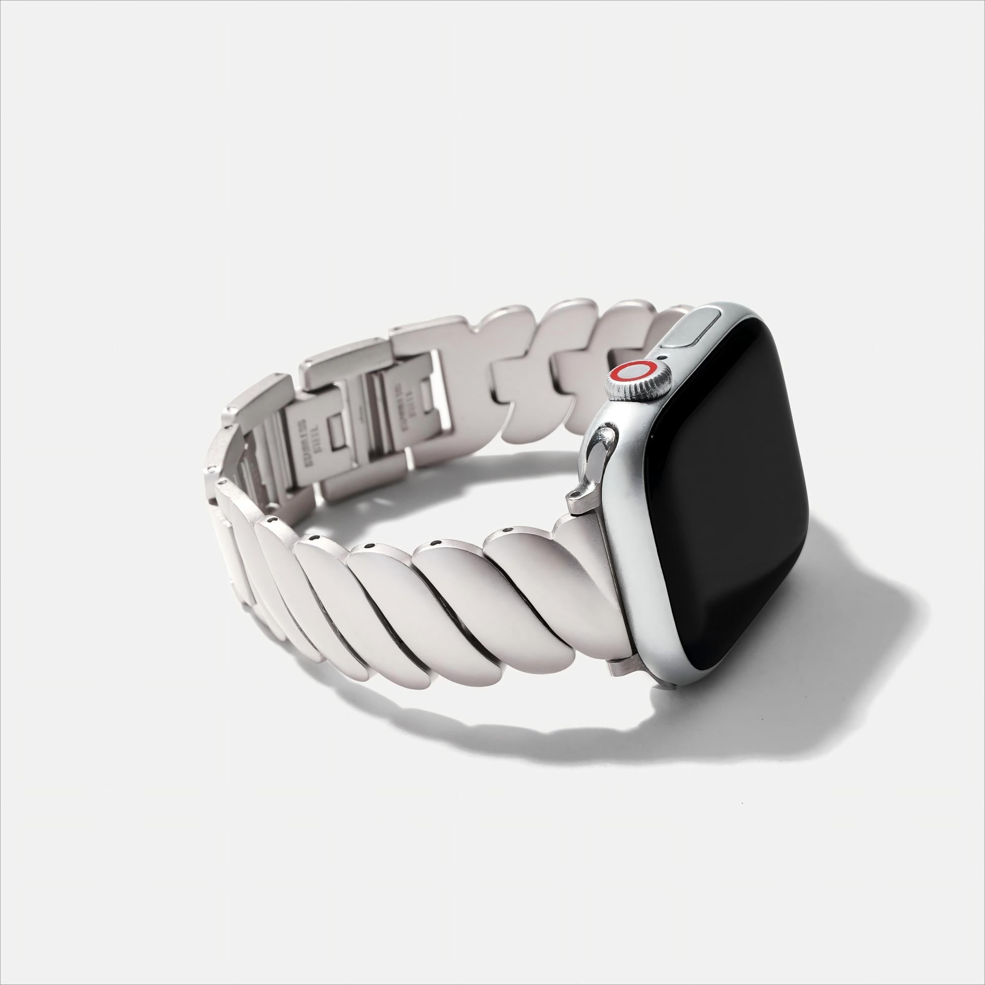 Wavy Stainless Steel Watch Band for Apple Watch
