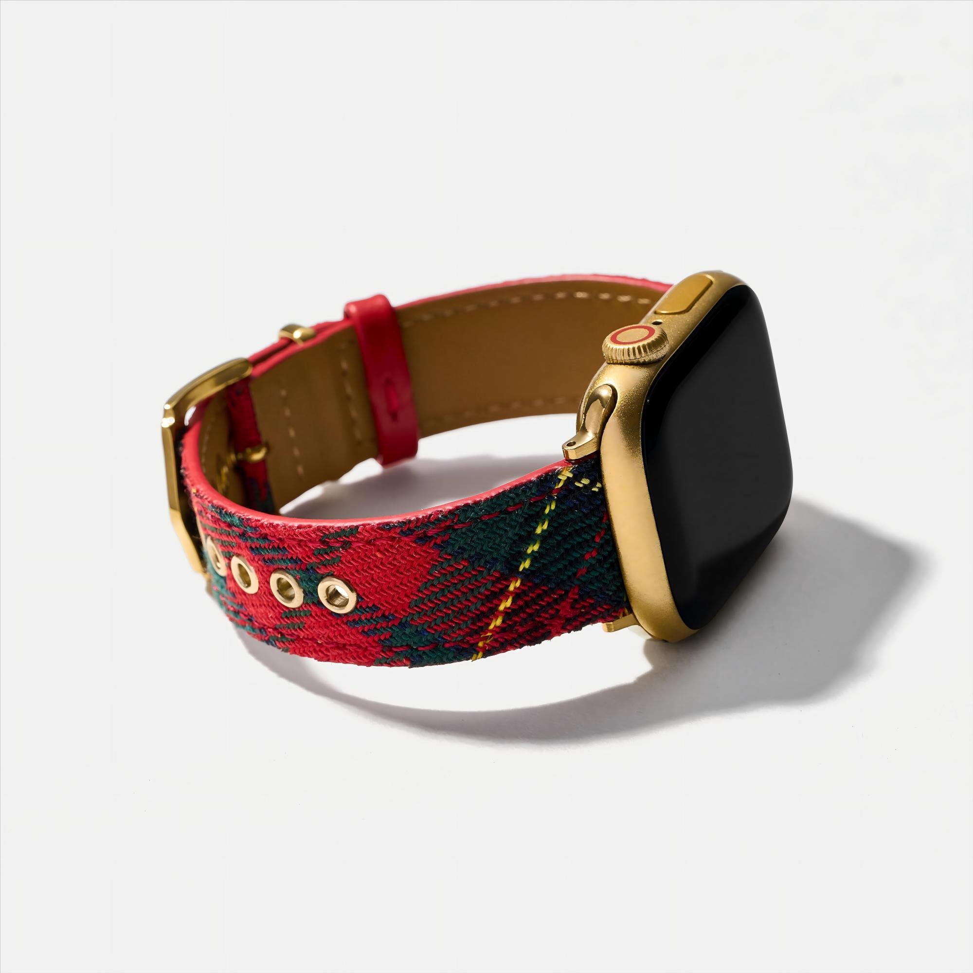 Festliches Tartan Uhrenarmband für Google