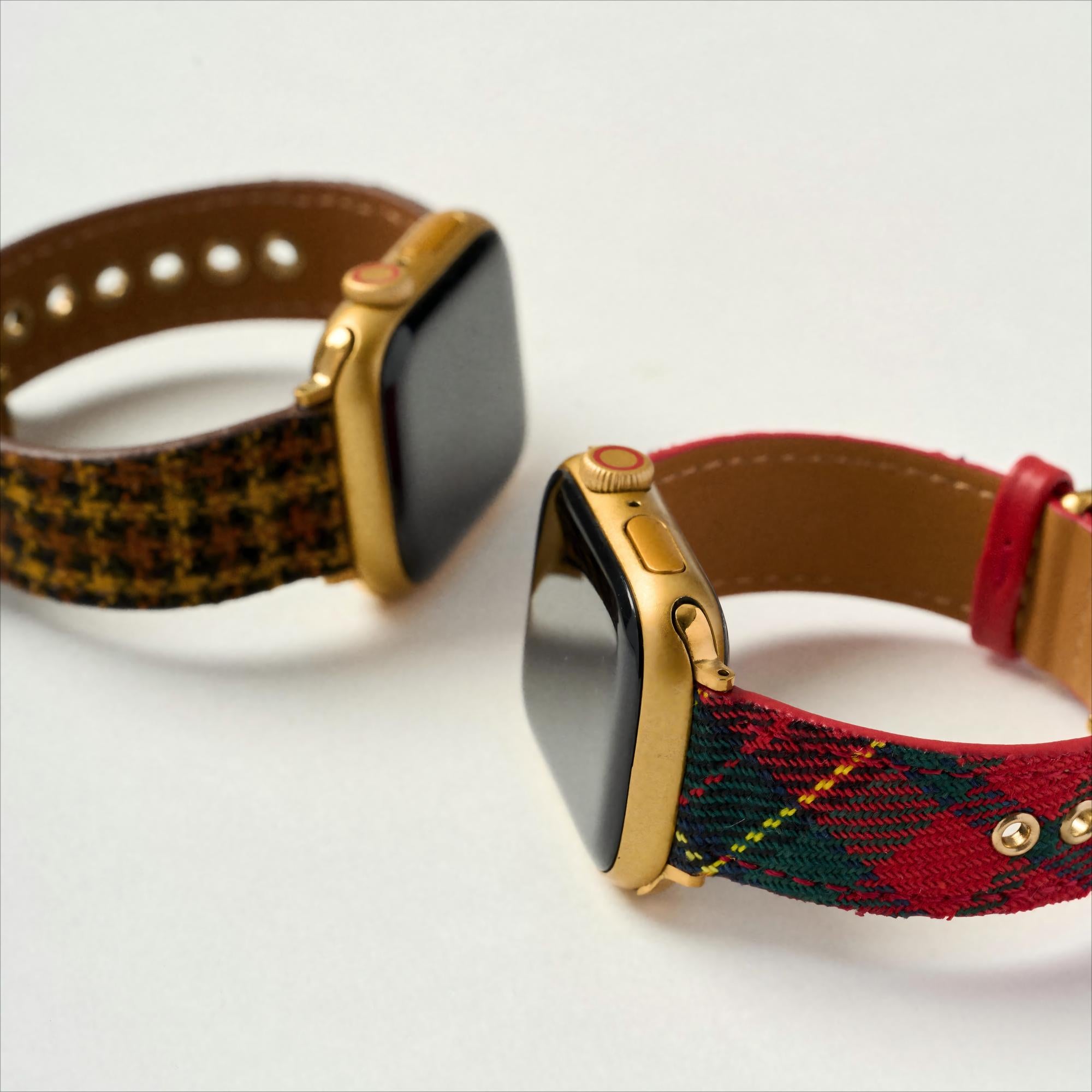 Festliches Tartan Uhrenarmband für Google