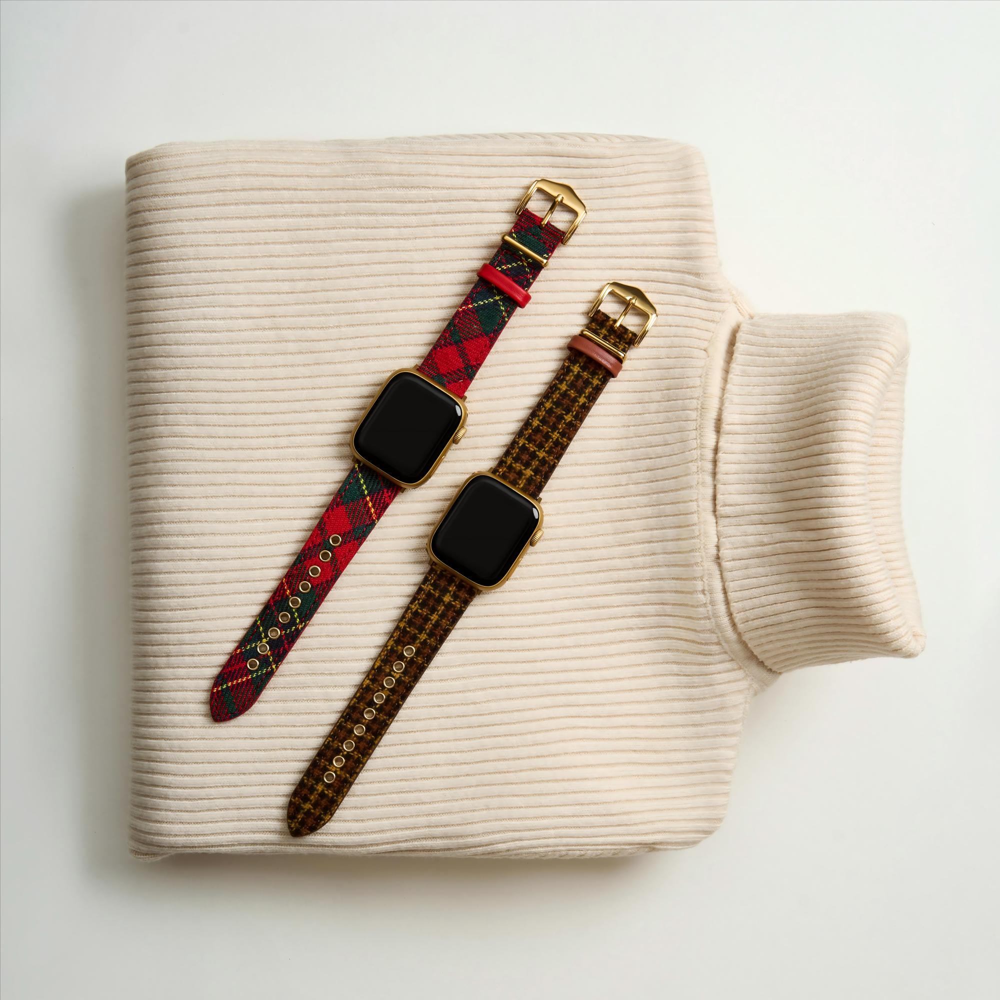 Festliches Tartan Uhrenarmband für Google