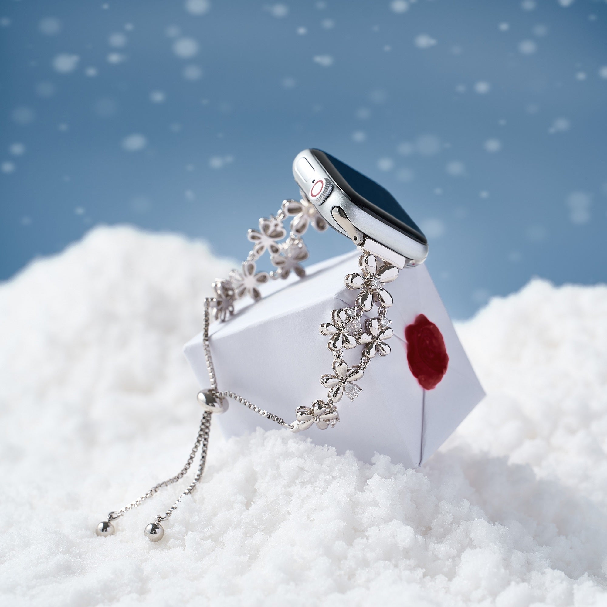 14ct Gold / Platinum Plated Flowers Bloom Copper Watch Band