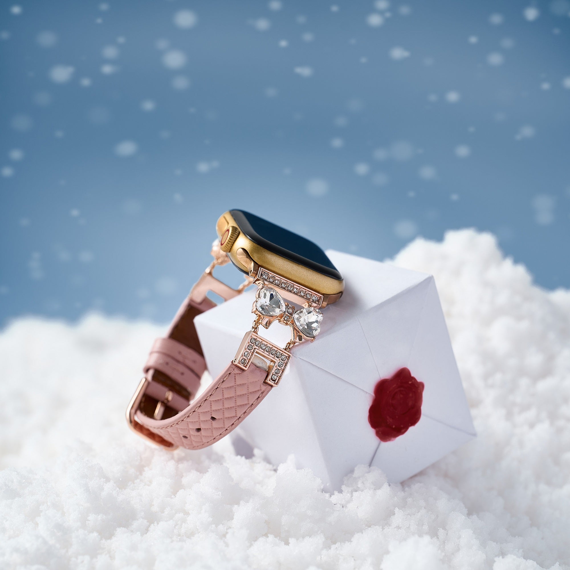 Apple Watch用蝶結びレザーウォッチバンド