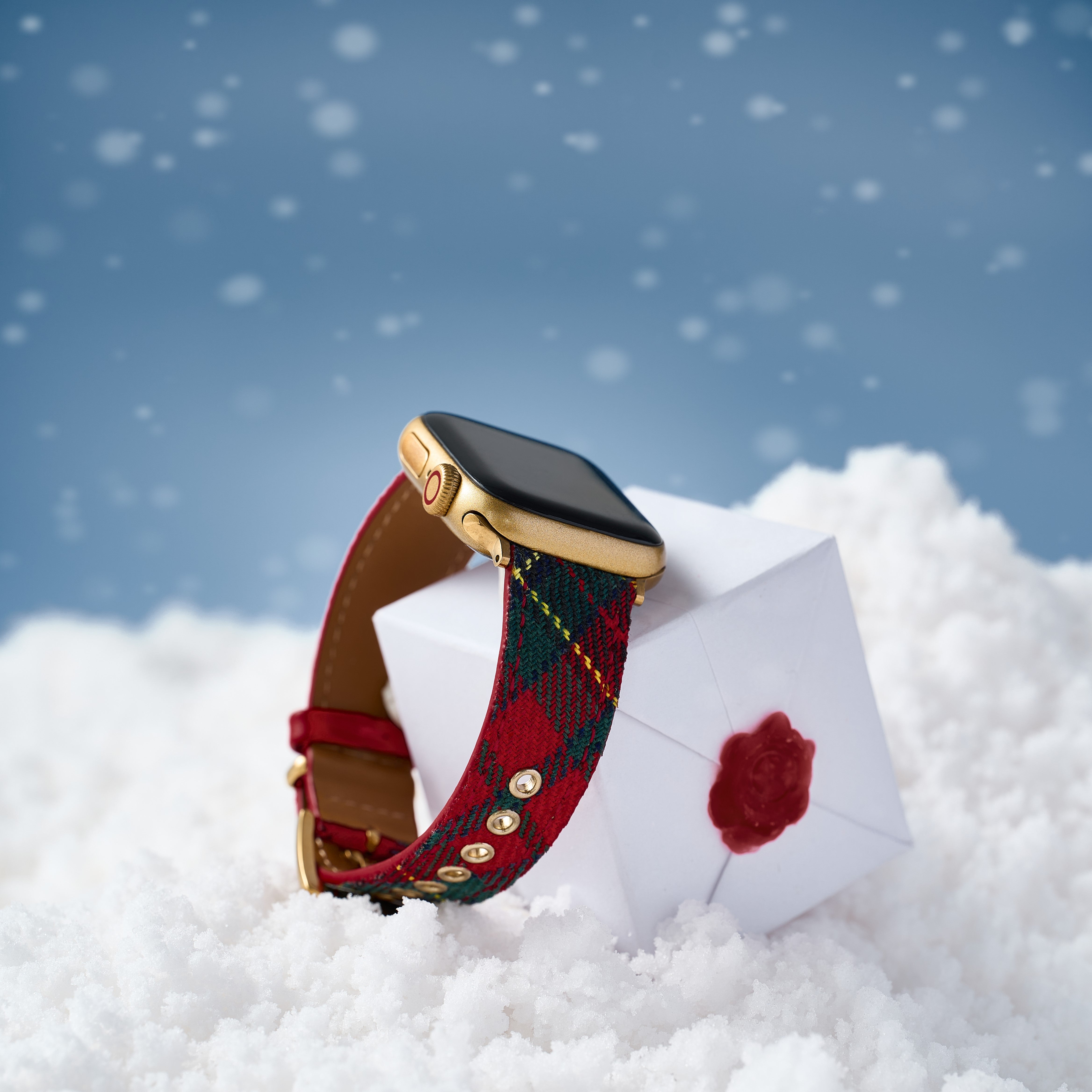 Festliches Tartan Armband für die Apple Watch