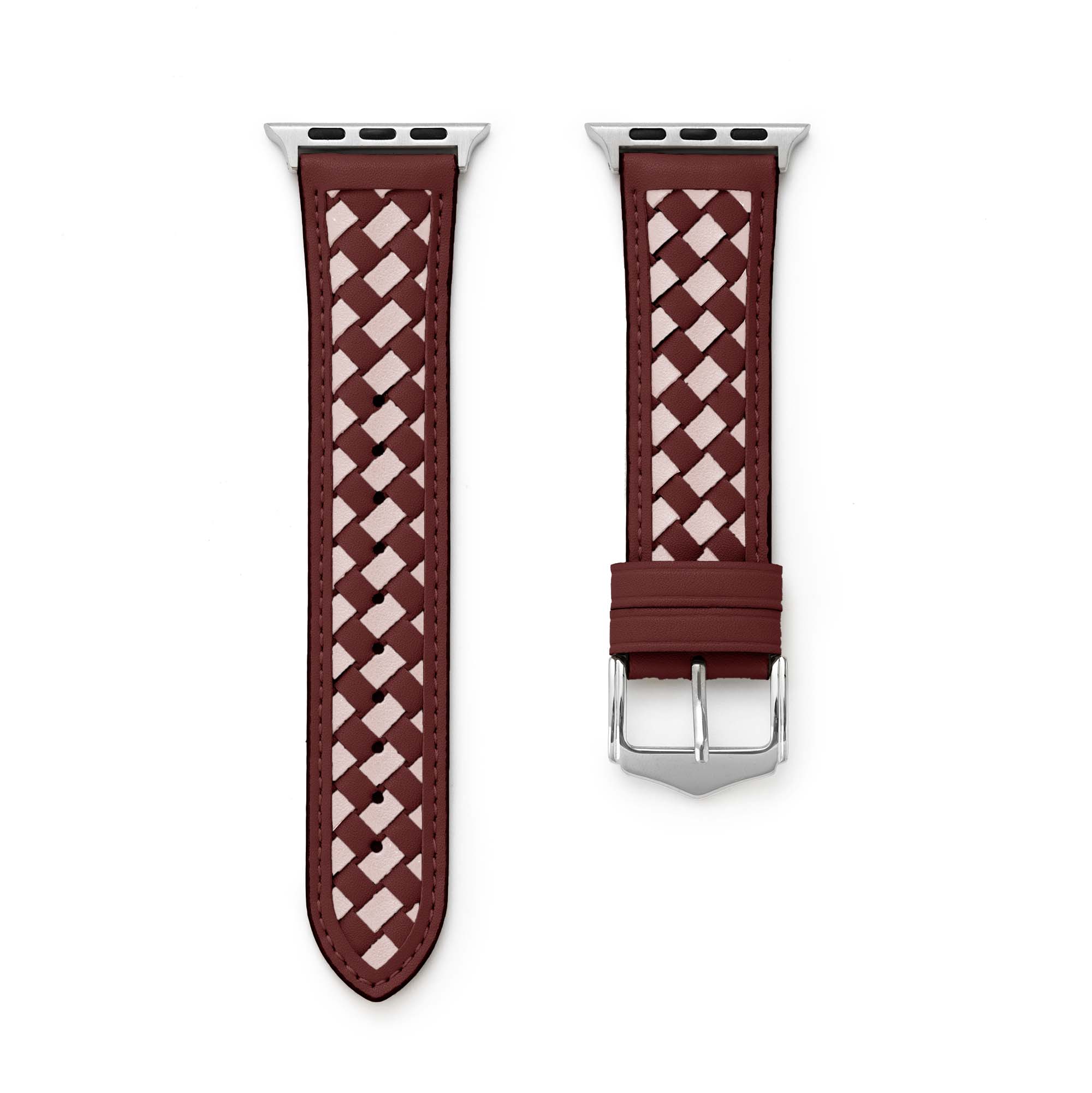 Geflochtenes Lederarmband für Apple Watch