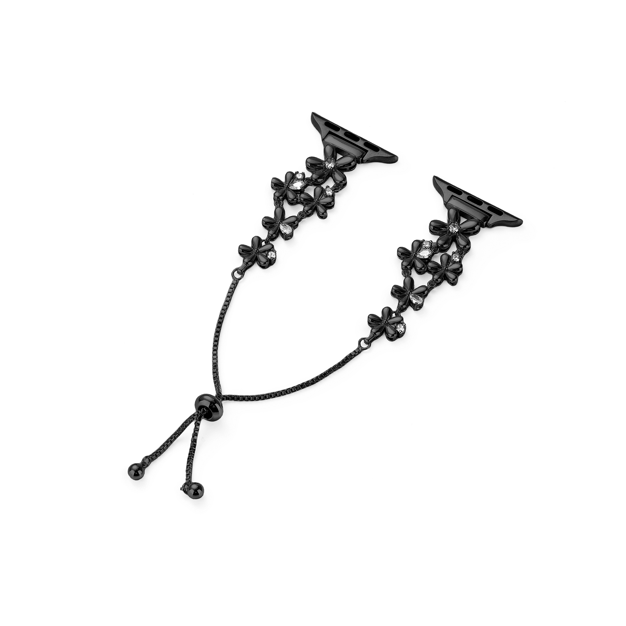 14ct Gold / Platinum Plated Flowers Bloom Copper Watch Band for Gamin