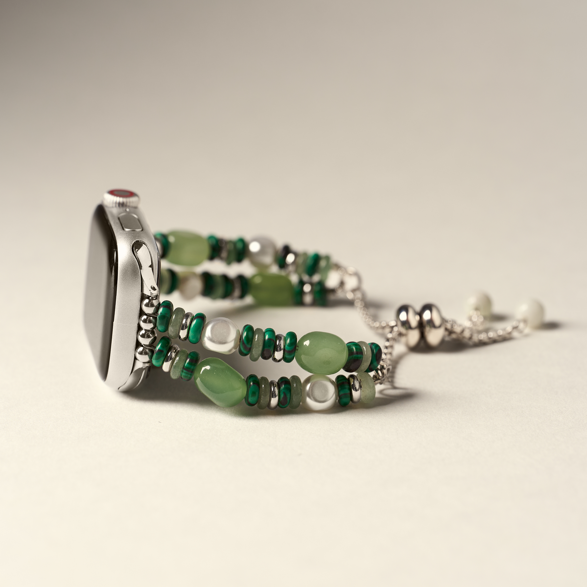 Harmonic Natural Stone Beaded Watch Band for Apple Watch