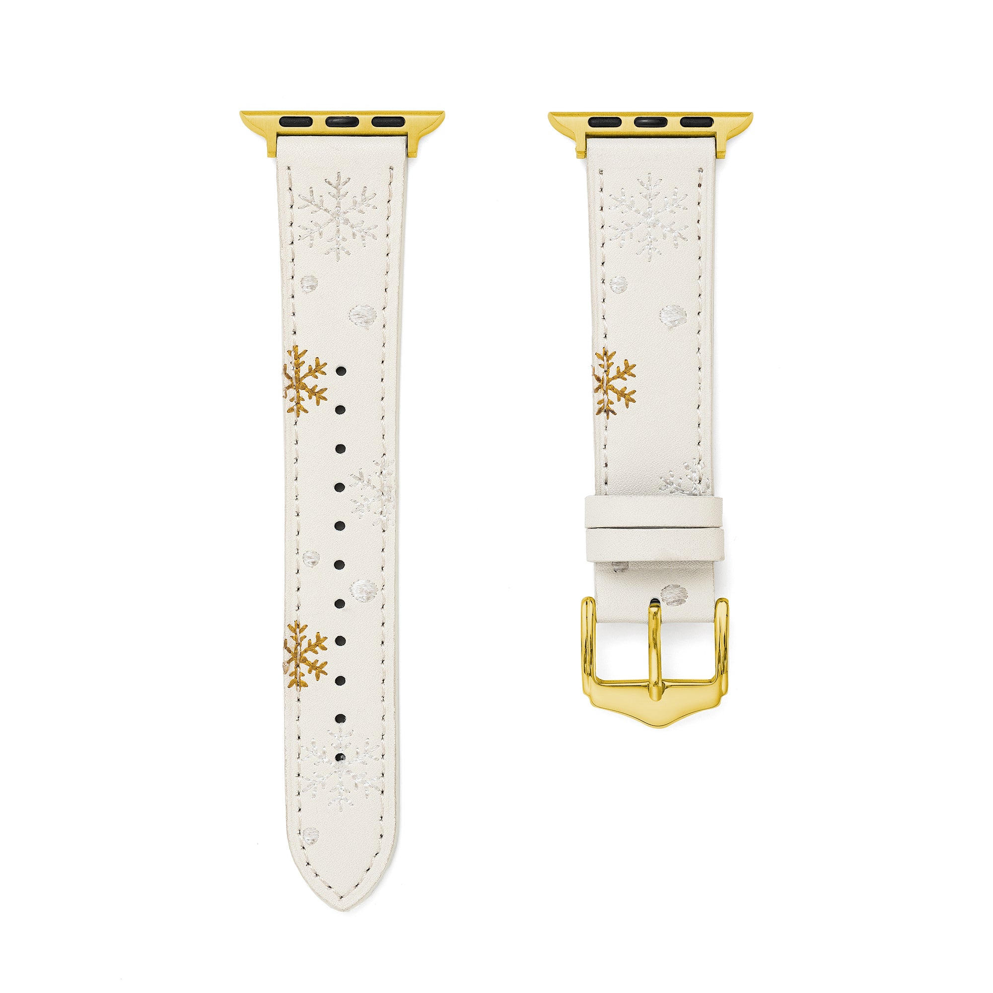 Christmas Snowflake Embroidered Watch Band for Fitbit