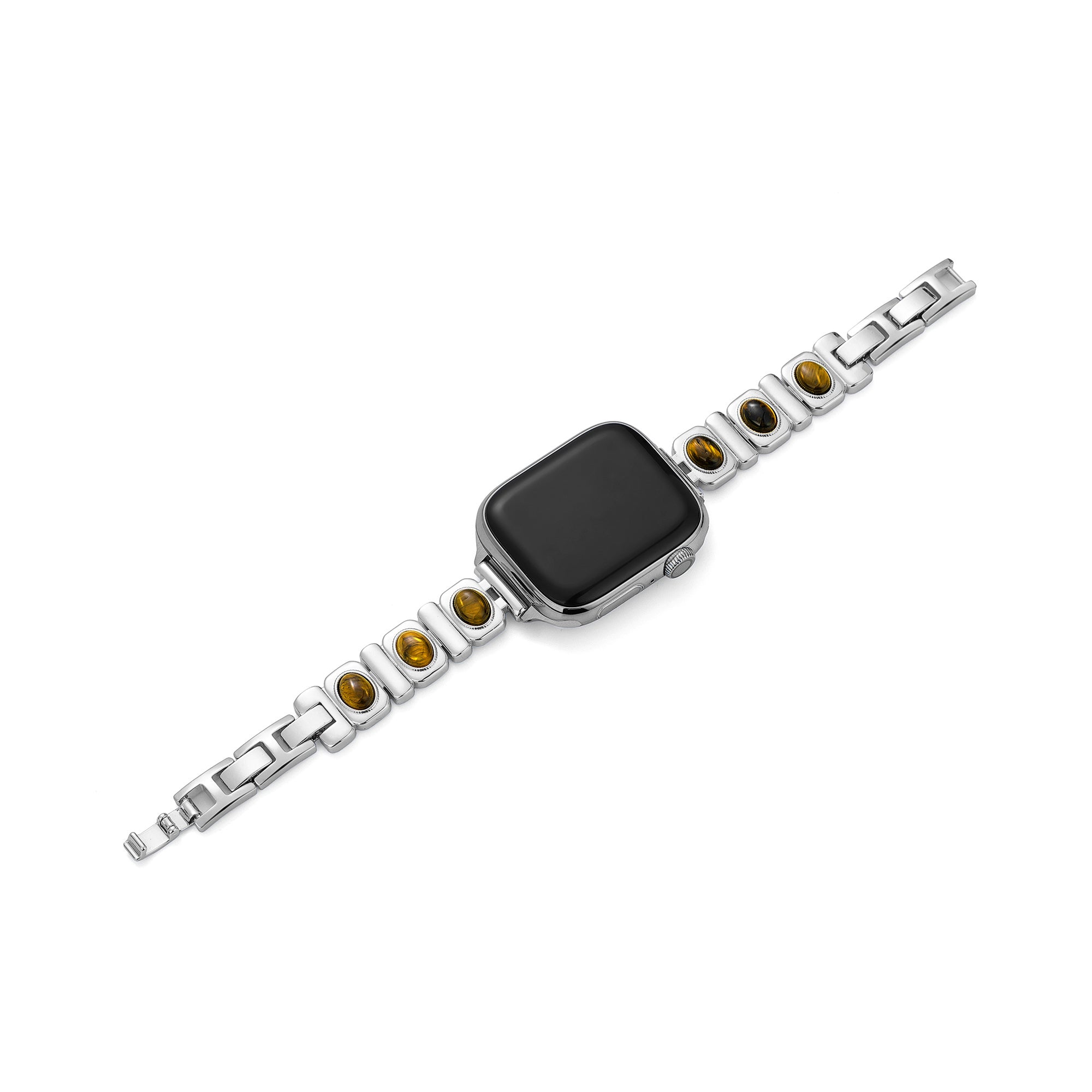 Tiger-Eye Stone Copper Watch Band for Garmin