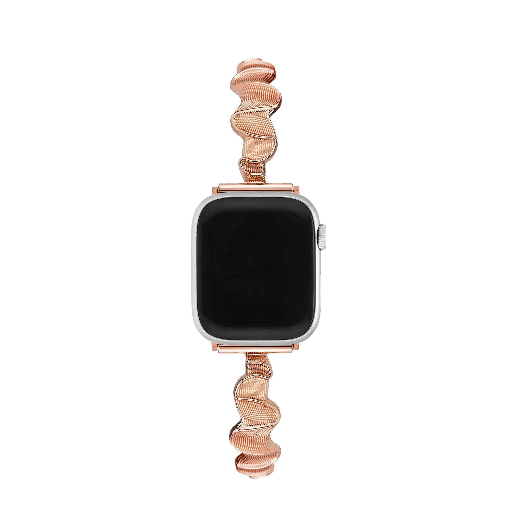 Sleek Wavy Metal Watch Band for Apple Watch