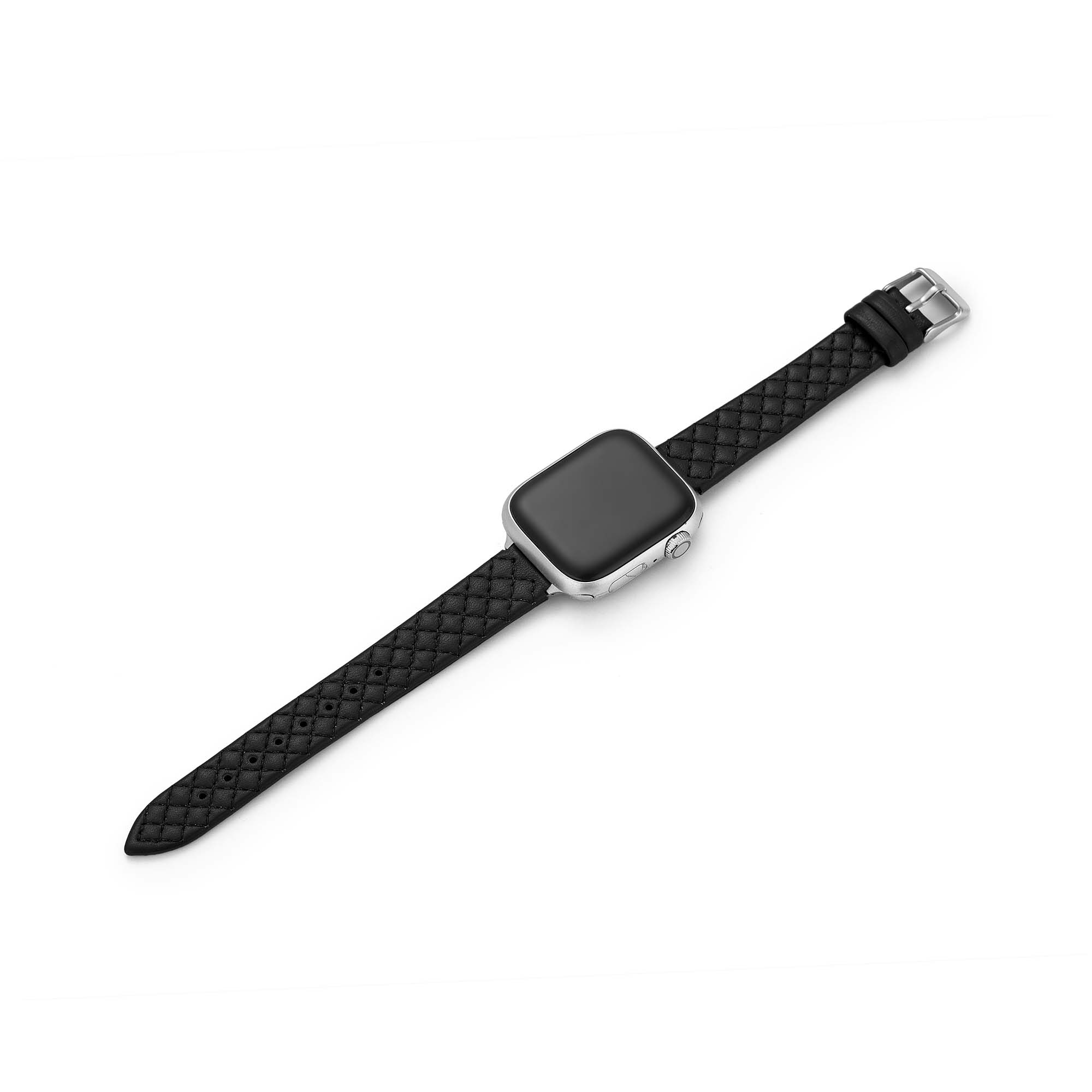 Elegant Quilted Leather Watch Band for Apple Watch