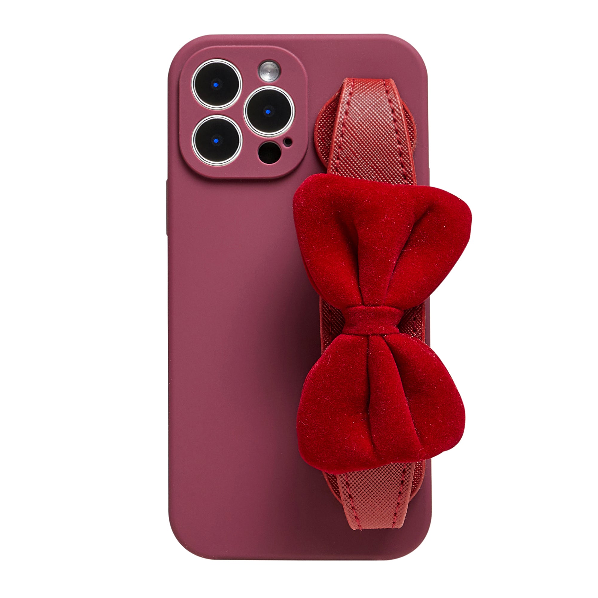 Christmas Tweed Bowknot Wristlet iPhone Case Elegant Phone Cover with Handle Phone Strap, iPhone 17 Air / Burgundy Christmas Tweed Bowknot Wristlet iPhone Case Elegant Phone Cover with Handle Phone Strap, iPhone 17 Air / Burgundy