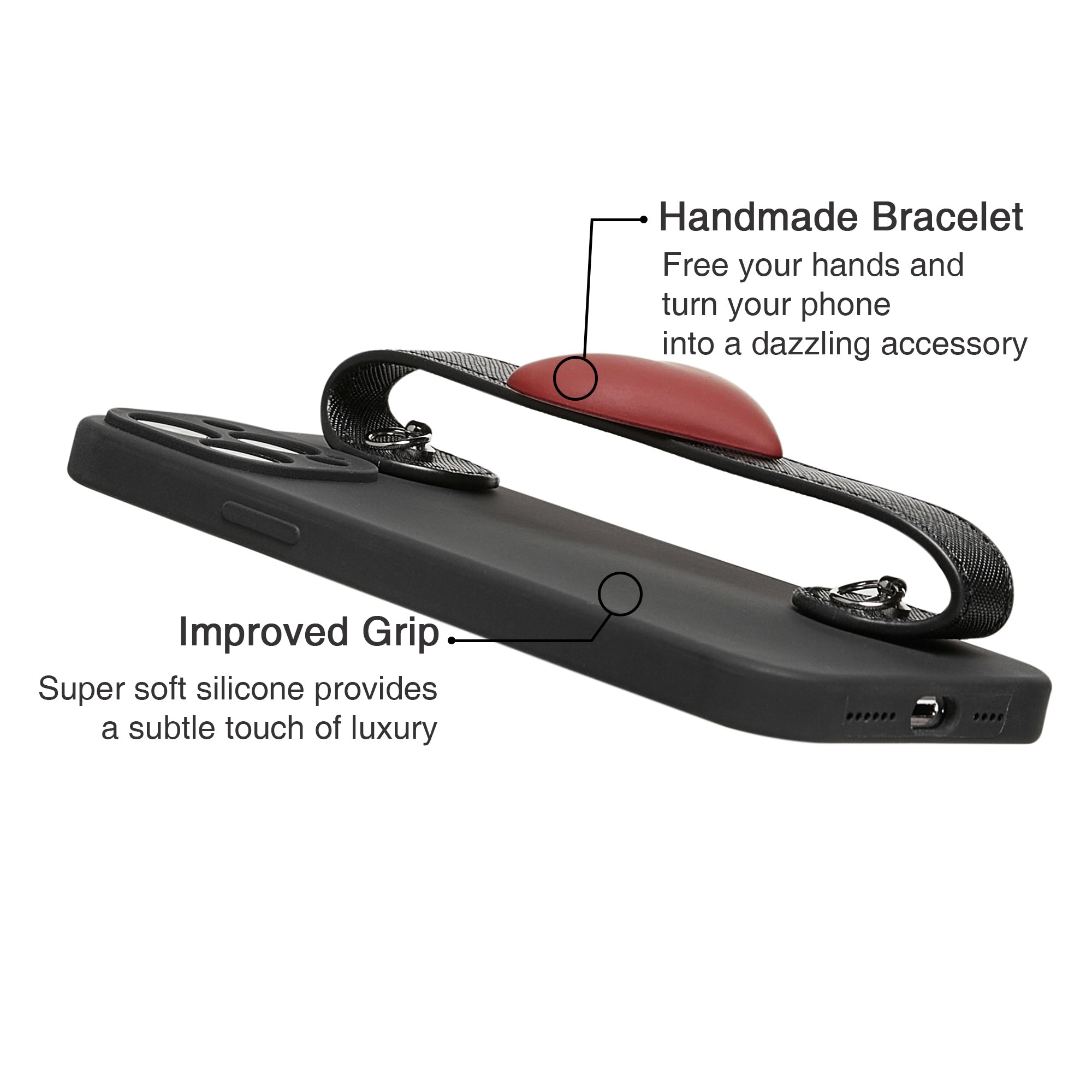 Love Covered Wristlet Phone Case