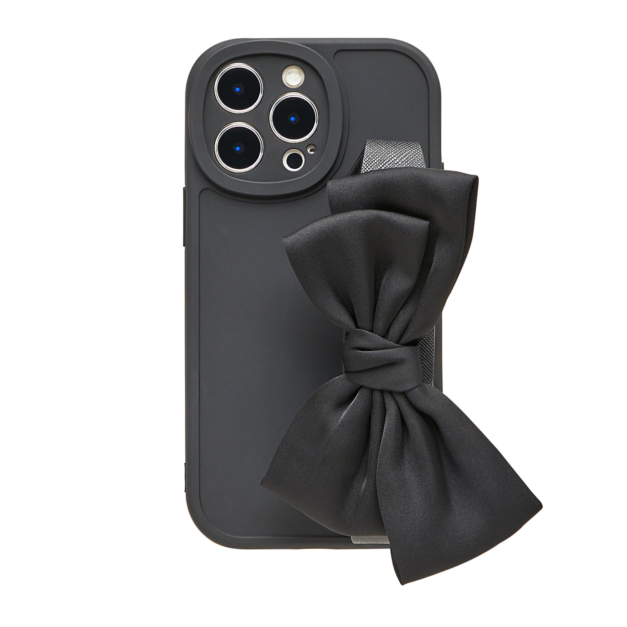 WHIMVOY Bowknot Wristlet Solid Phone Case