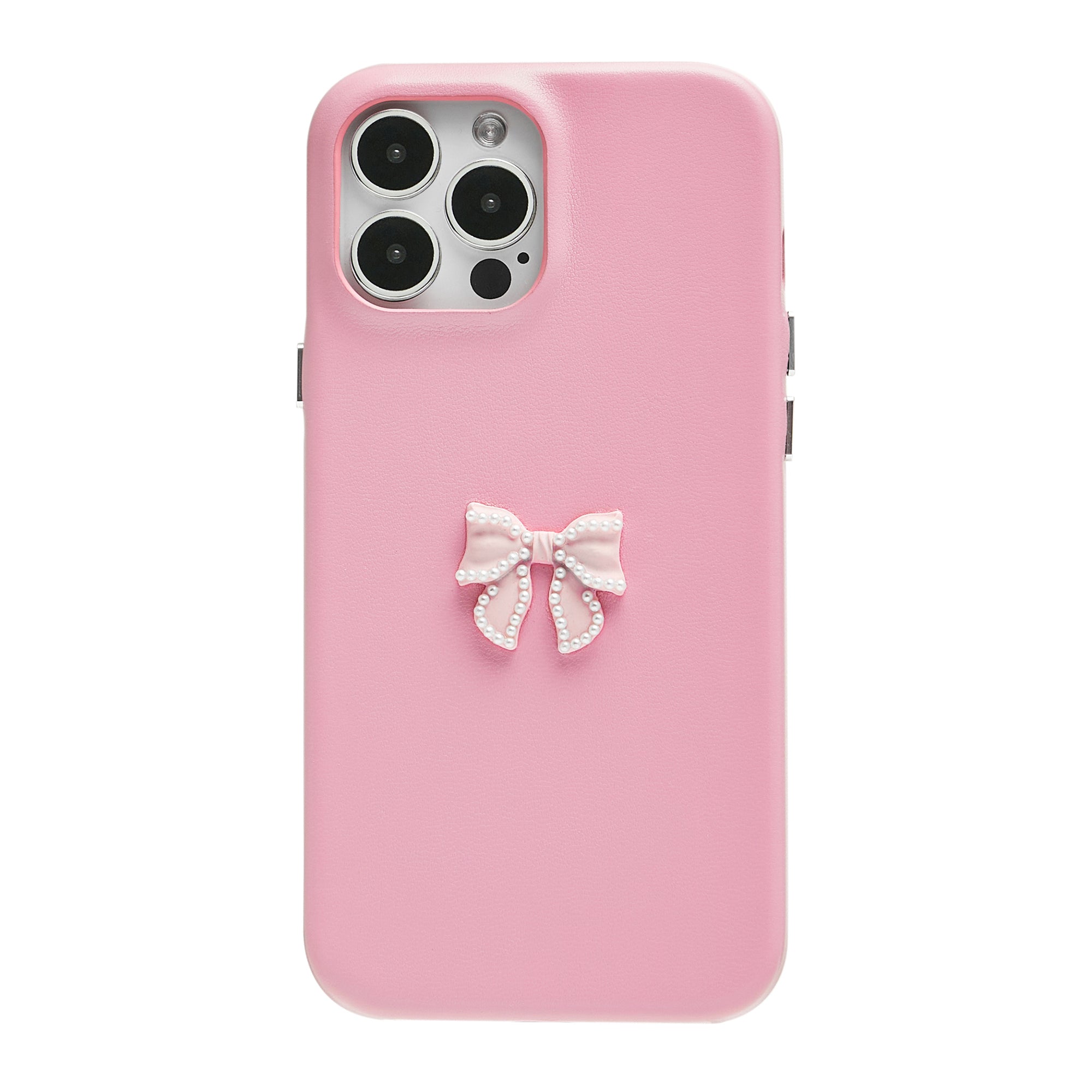 Coquette Girlie | Pearl Bowknot Leather Phone Case Coquette Girlie | Pearl Bowknot Leather Phone Case