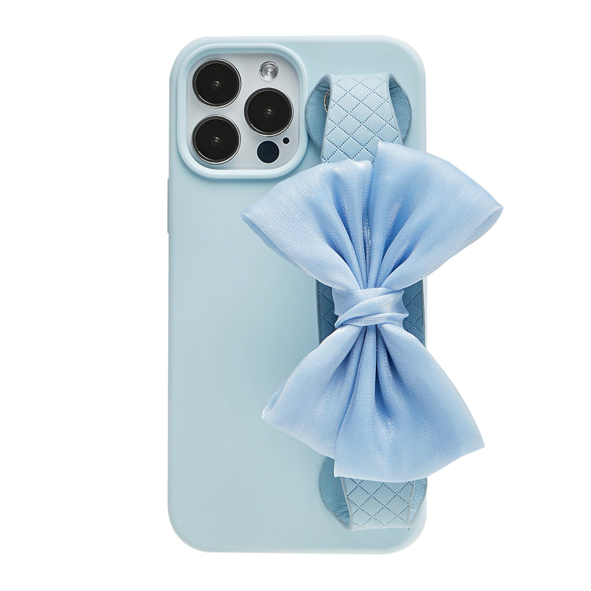 Shiny Bowknot Wristlet Silicone iPhone Case Protective Cross-body Phone Cover Women Gift Idea, iPhone 17 Air / White Shiny Bowknot Wristlet Silicone iPhone Case Protective Cross-body Phone Cover Women Gift Idea, iPhone 17 Air / White