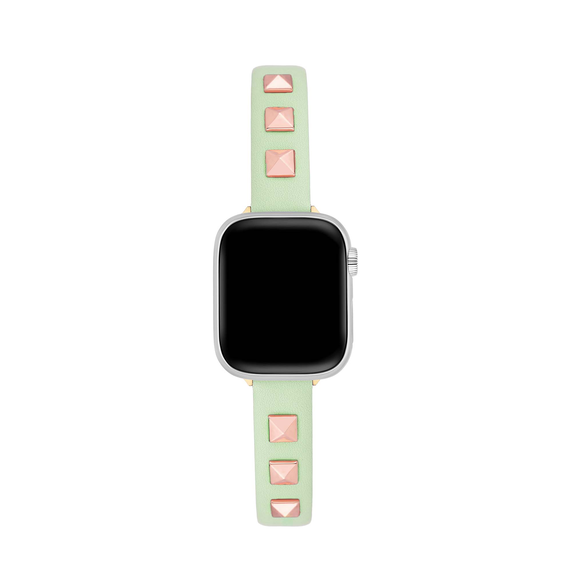 シックなリベットスタッズレザーウォッチバンド(Apple Watch用)