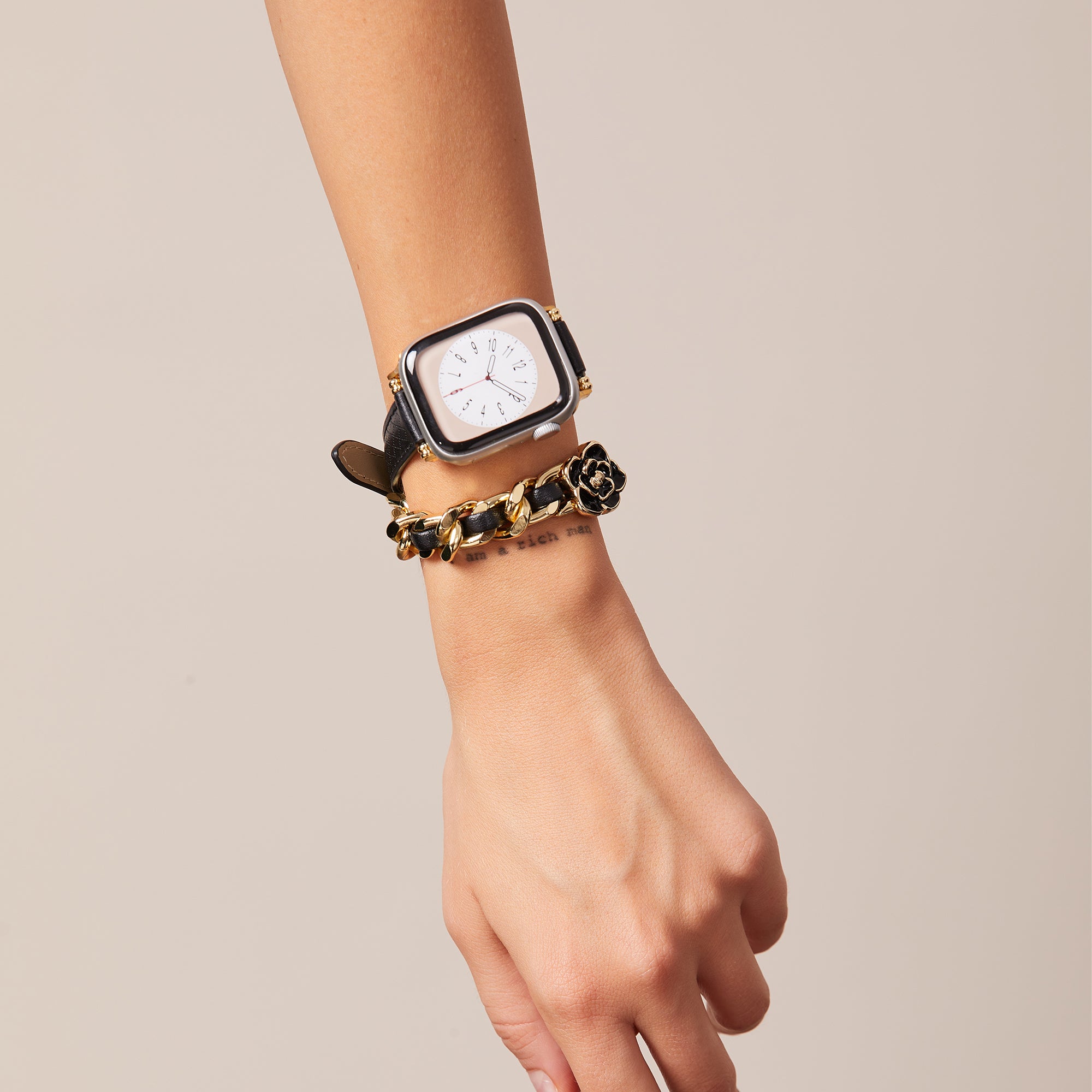 Floral Double Layered Watch Bracelet for Google