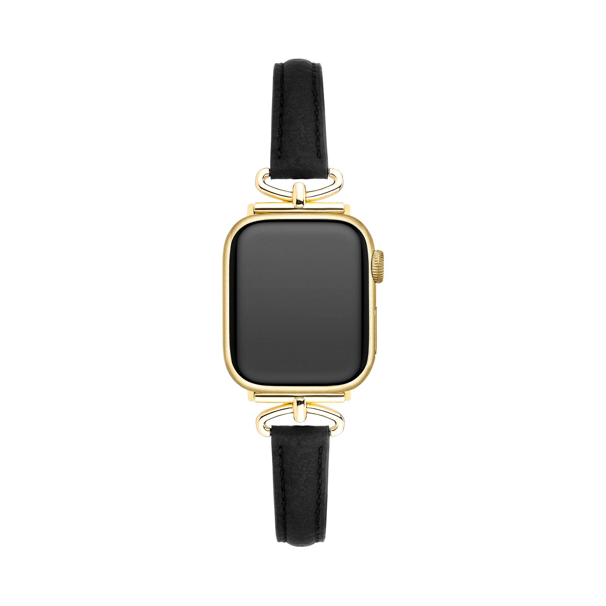 Apple Watch用メタルアクセントレザーウォッチバンド