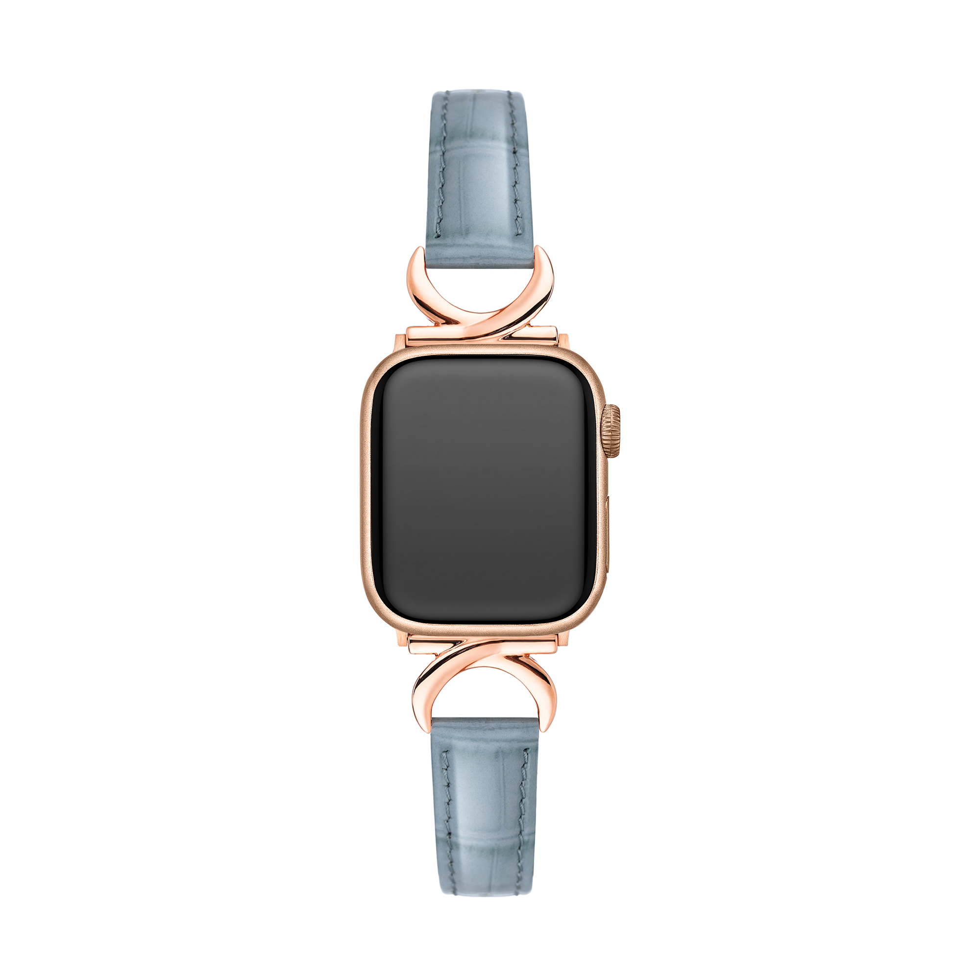 Bamboo Grainy Patent Leather Watch Band for Google