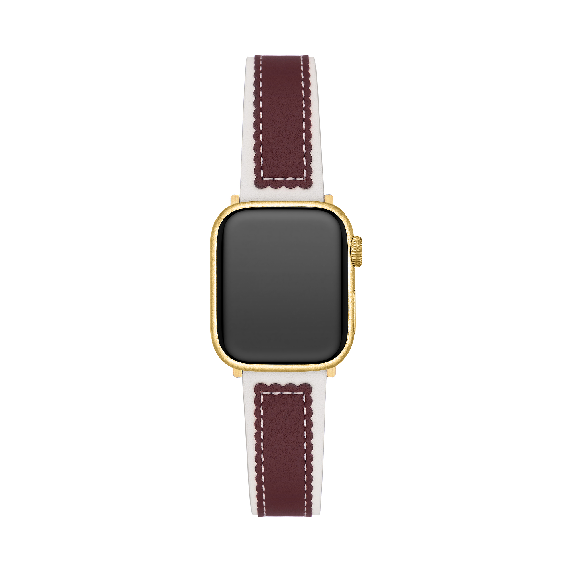 Scalloped Leather Watch Band for Apple Watch