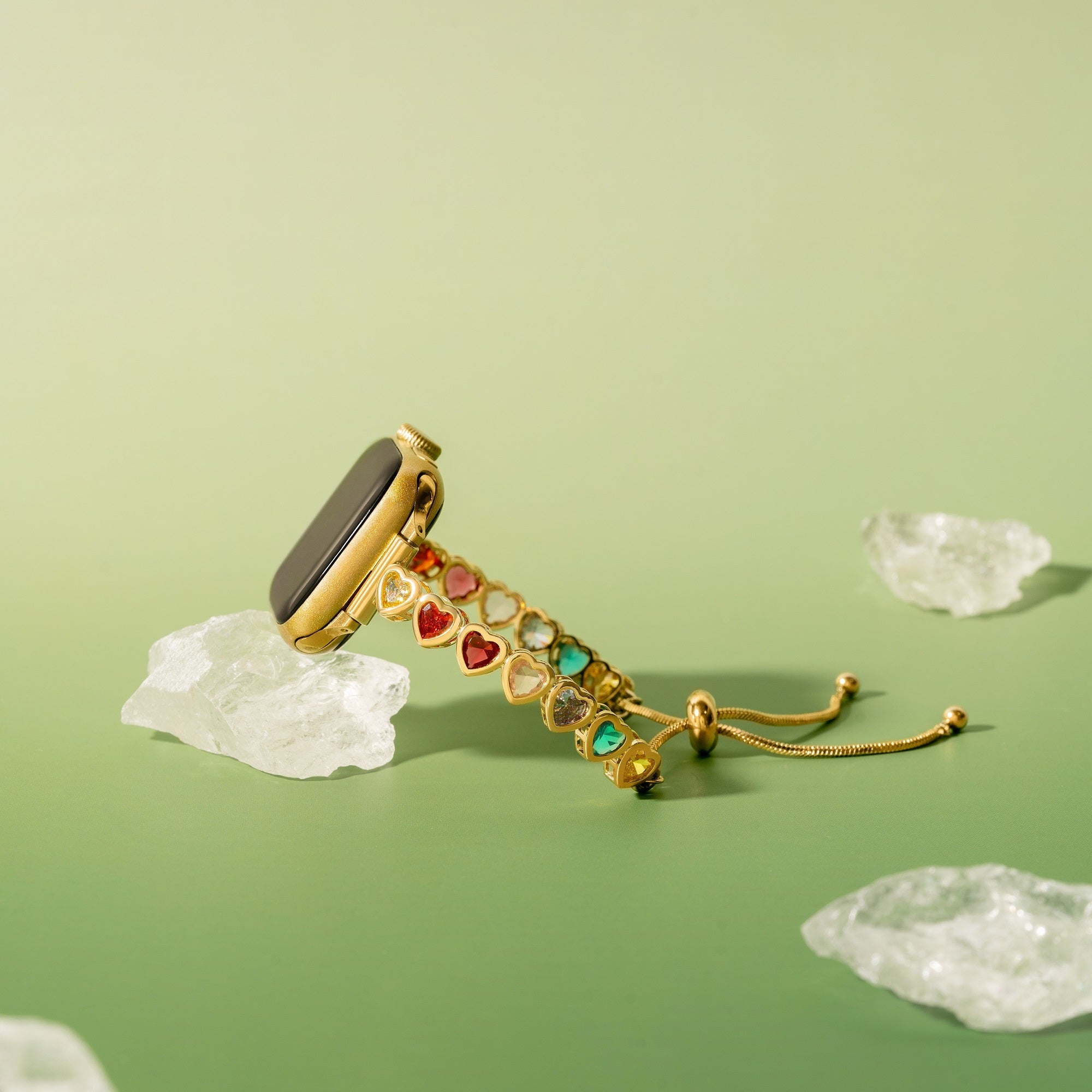 Rainbow Love 14金メッキ Apple Watch用ウォッチバンド