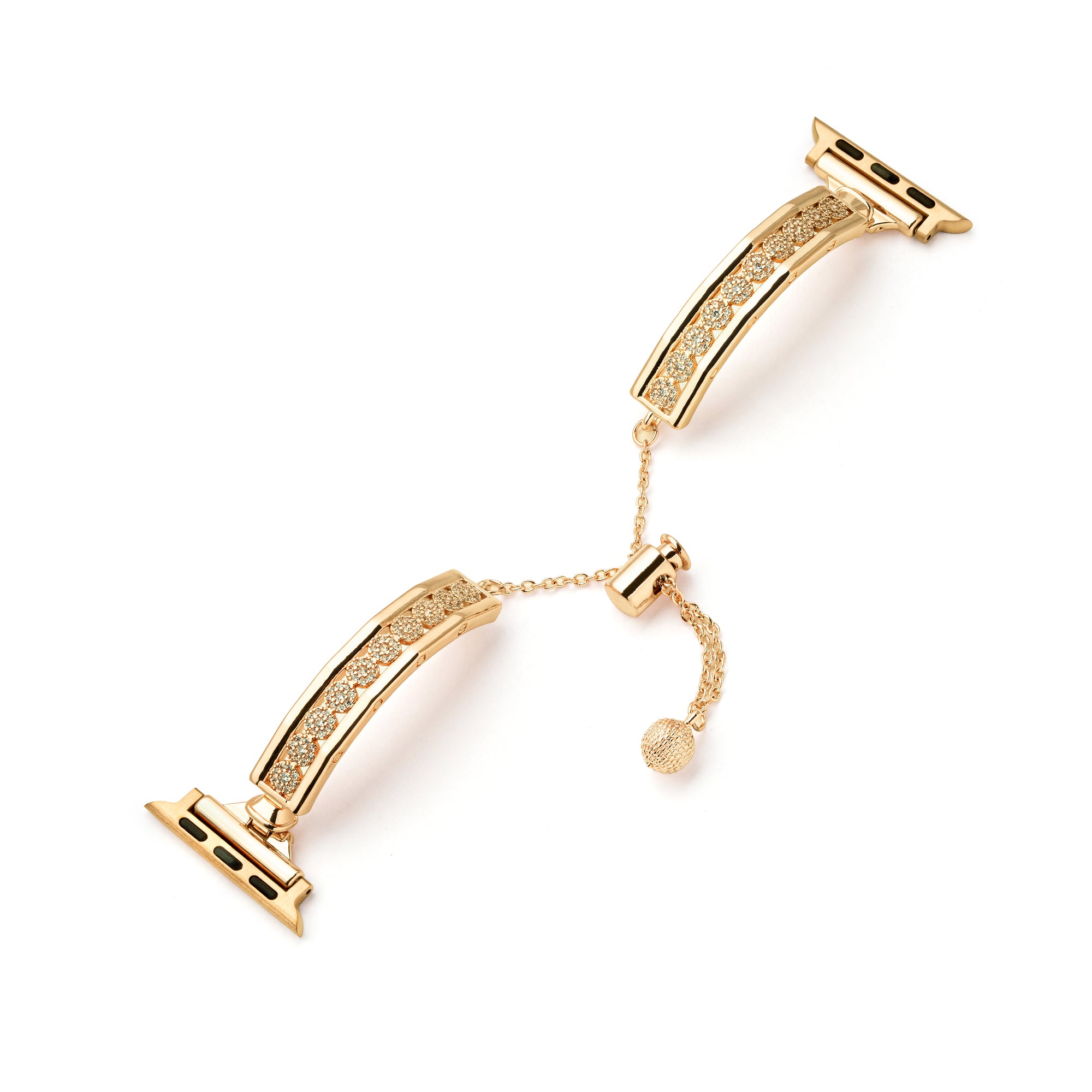 Pavé Crystal Metal Watch Band