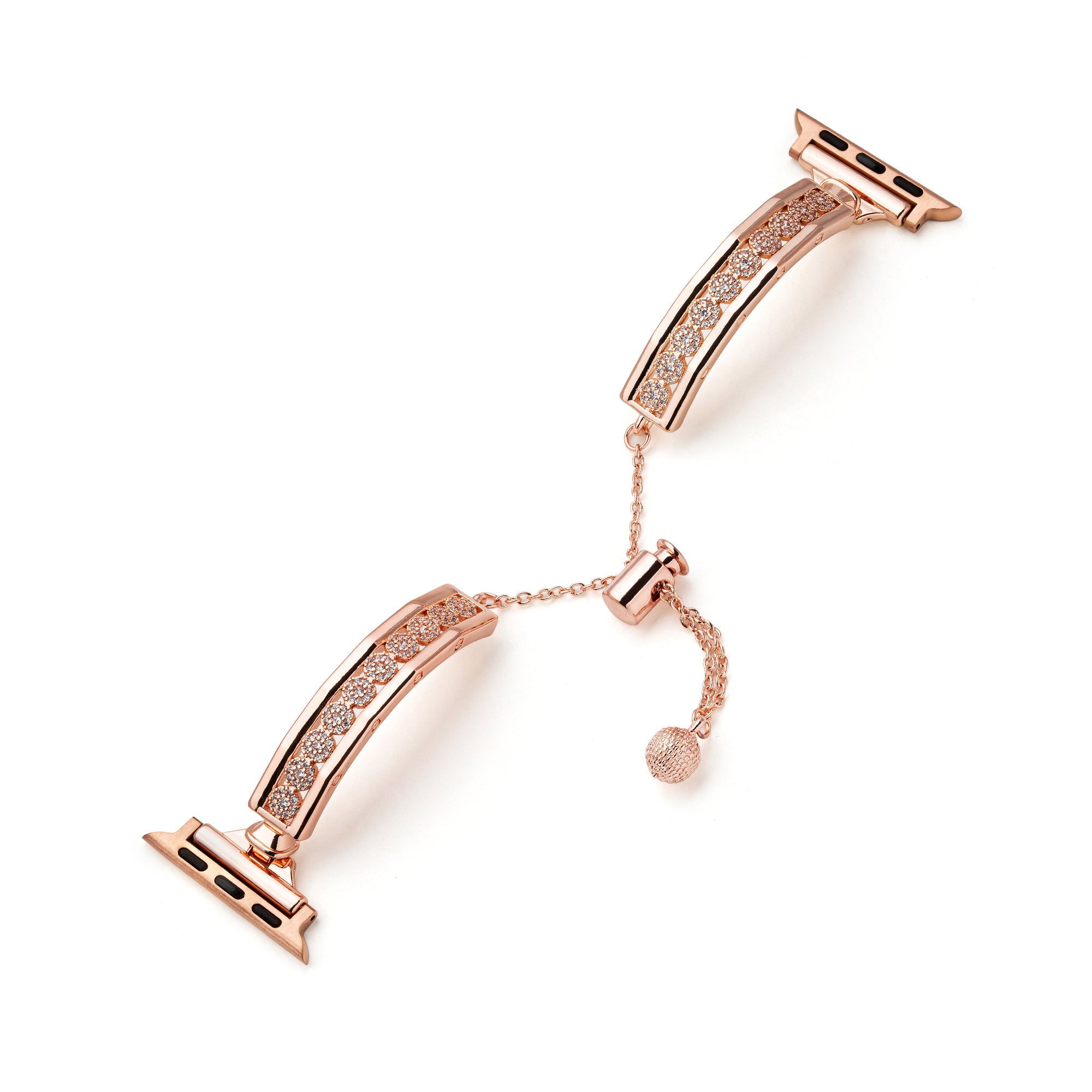 Pavé Crystal Metal Watch Band