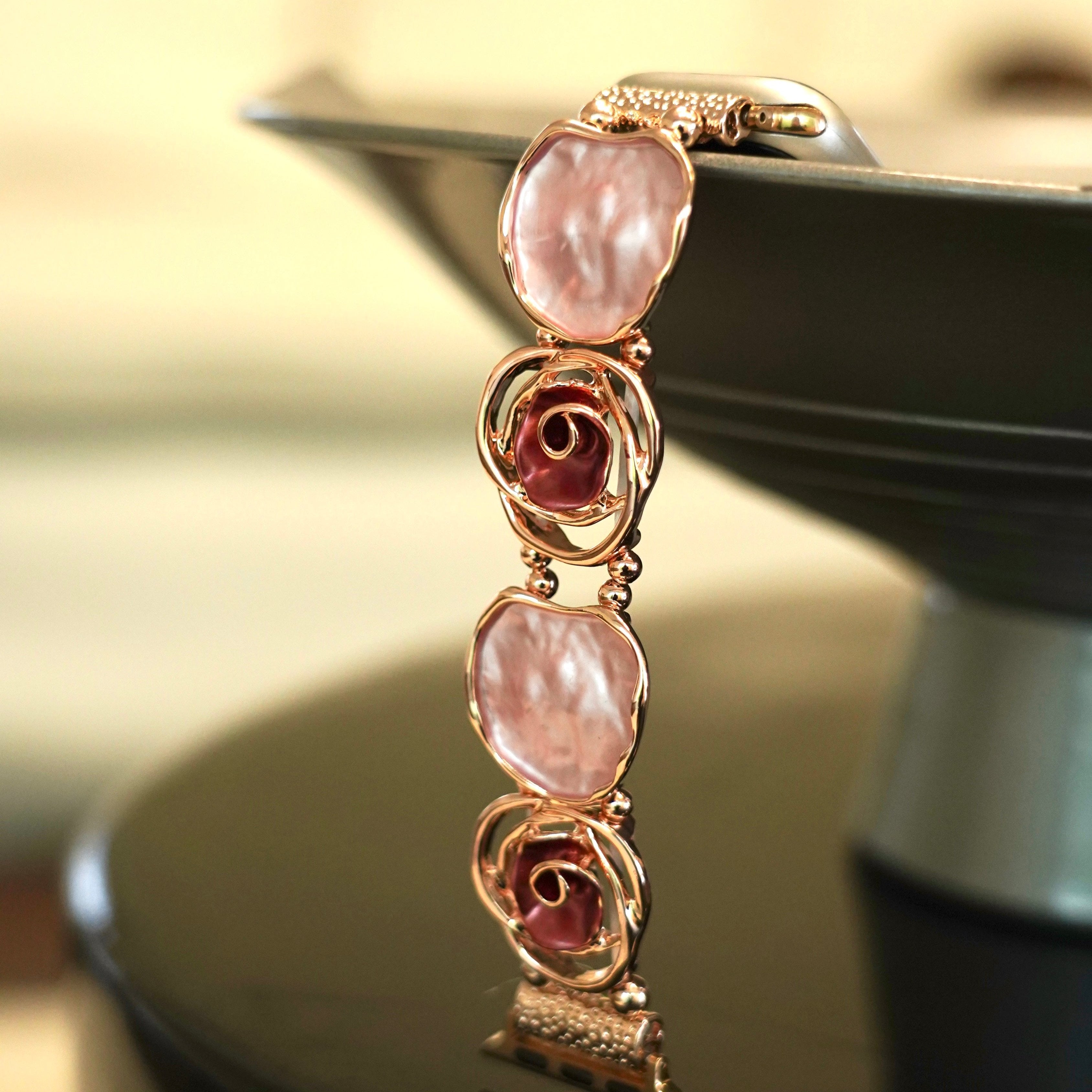 Rose Bangle Elastic Watch Bracelet for Galaxy