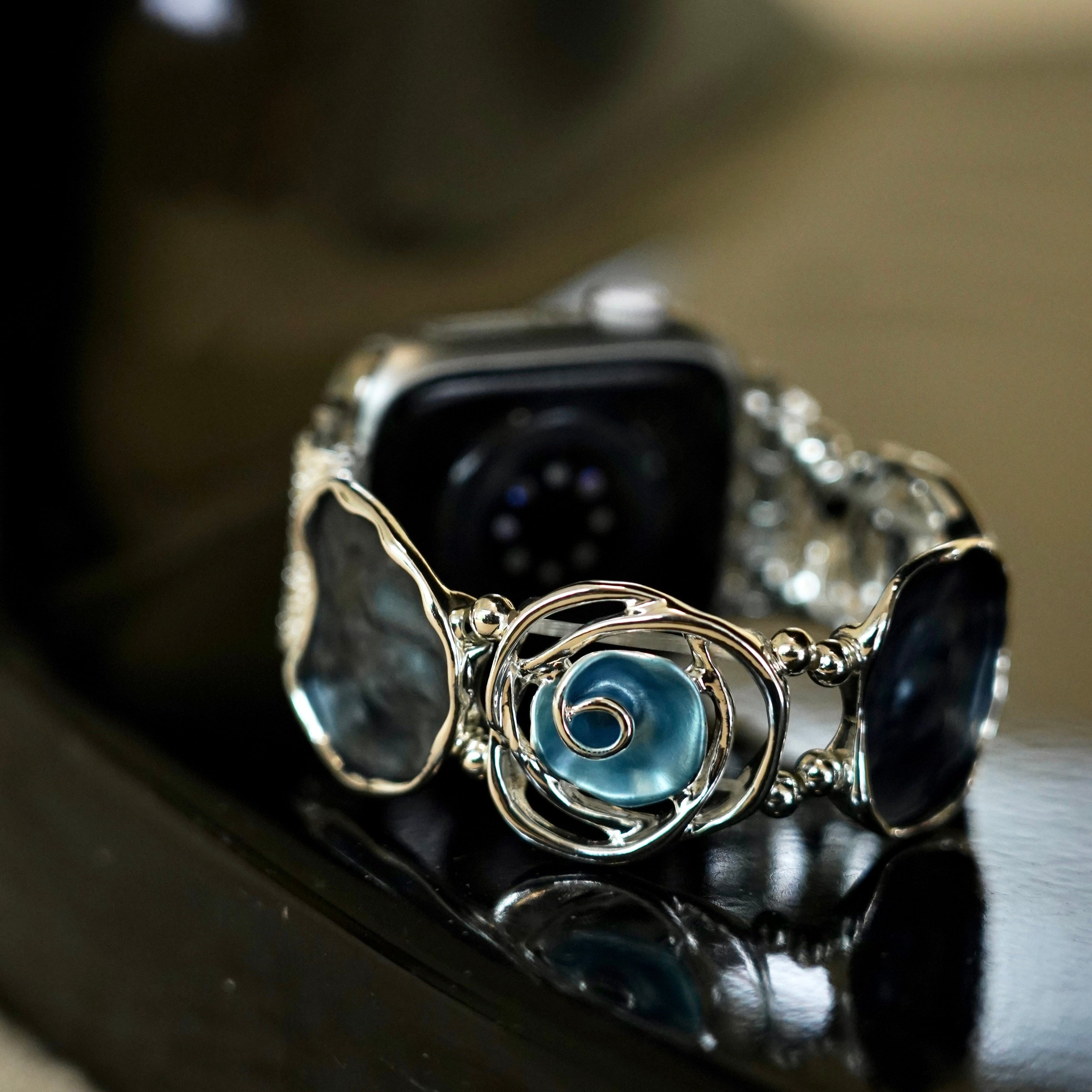 Rose Bangle Elastic Watch Bracelet for Galaxy